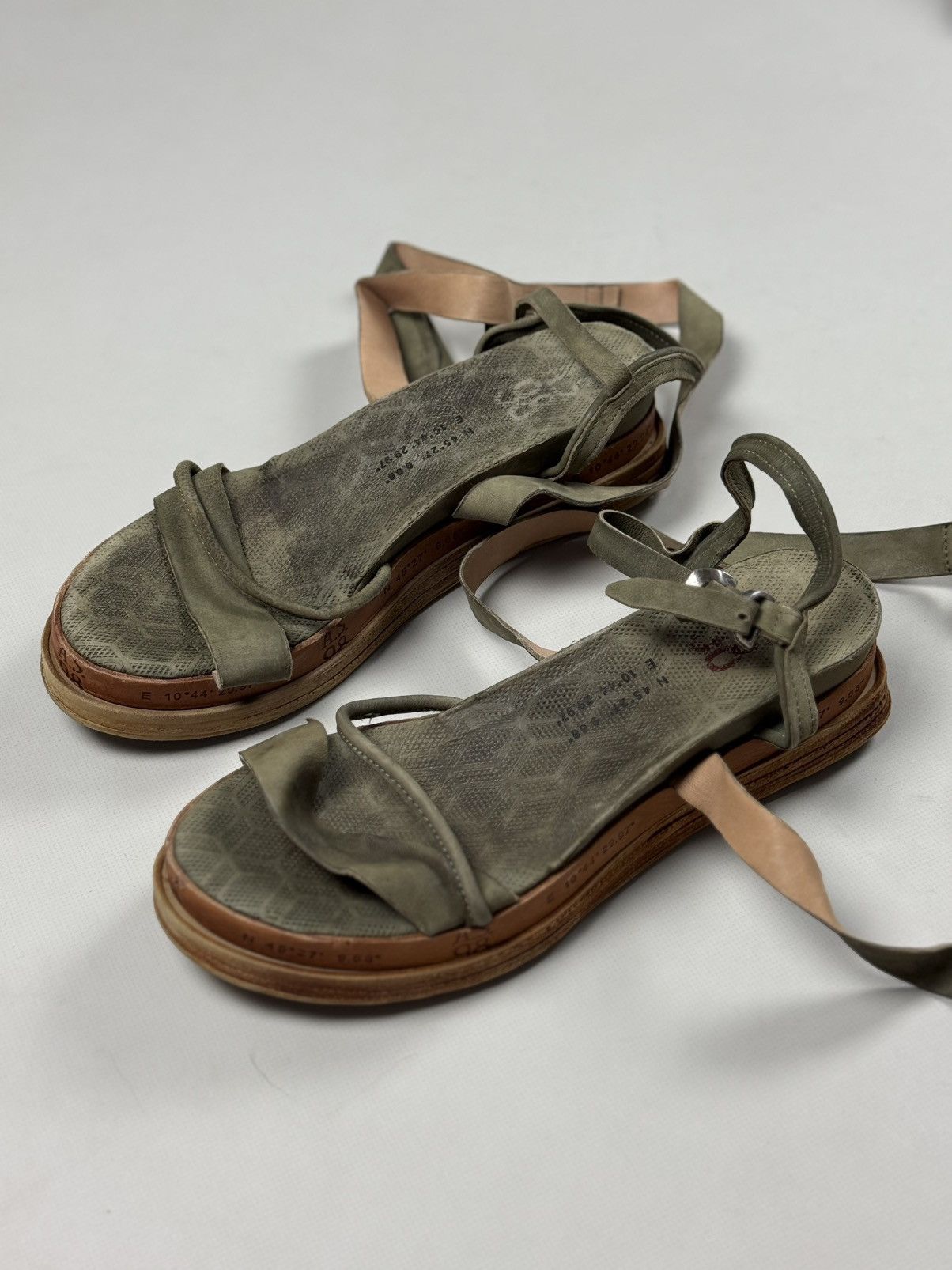 A.S.98 A.S. 98 Airstep Lagos Leather Strappy Platform Sandals Size US 11 / IT 41 - 11 Thumbnail