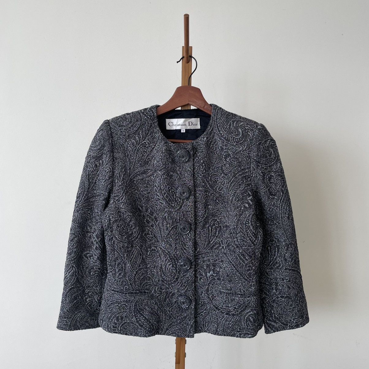 Dior Vintage Christian Dior Gianfranco Ferre Tweed Jacket Size US S / EU 44-46 / 1 - 1 Thumbnail