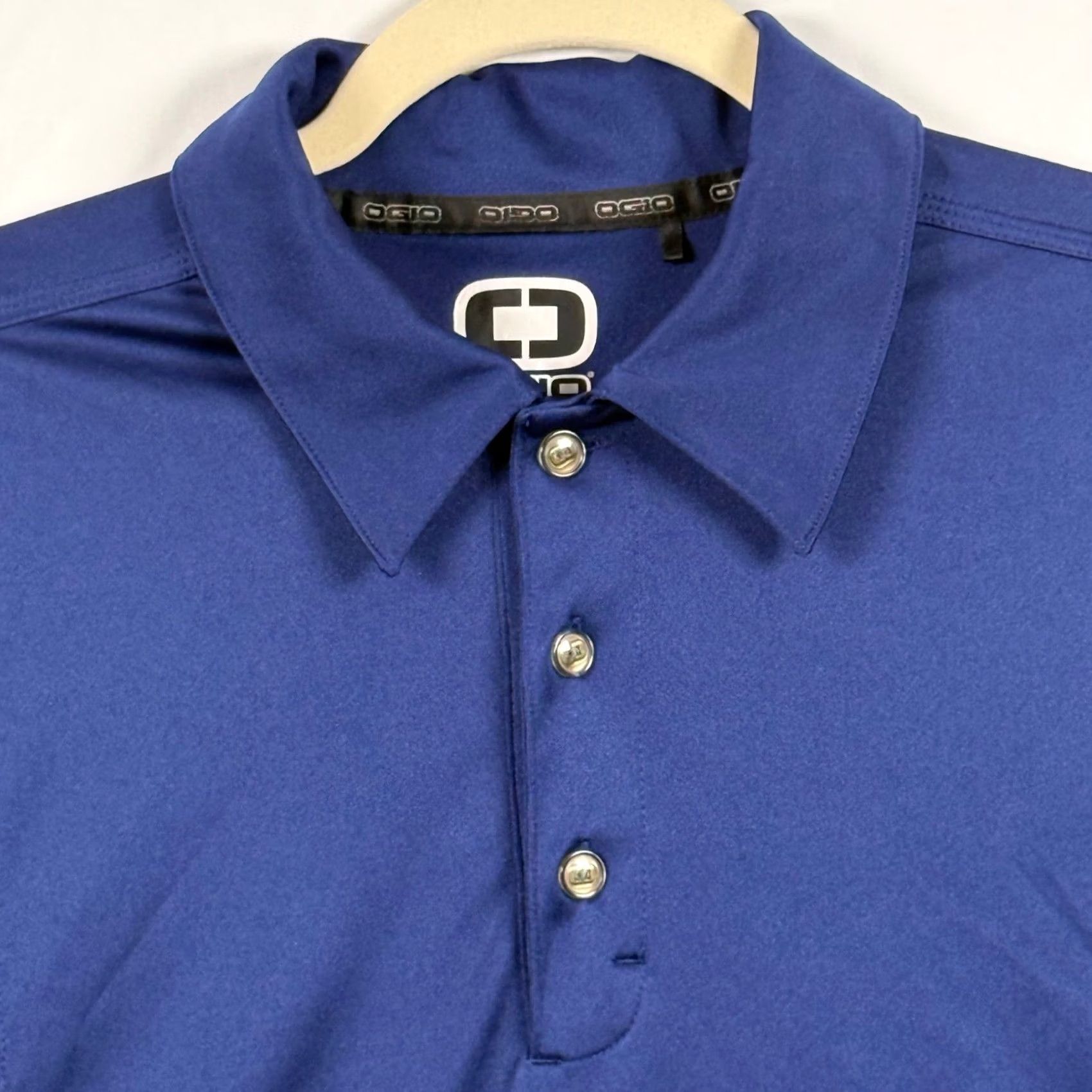Vintage OGIO Gauge Polo M Shirt Navy Blue Short Sleeve OG104 Performance Golf Sporty EUC Mens Medium Size US M / EU 48-50 / 2 - 2 Thumbnail