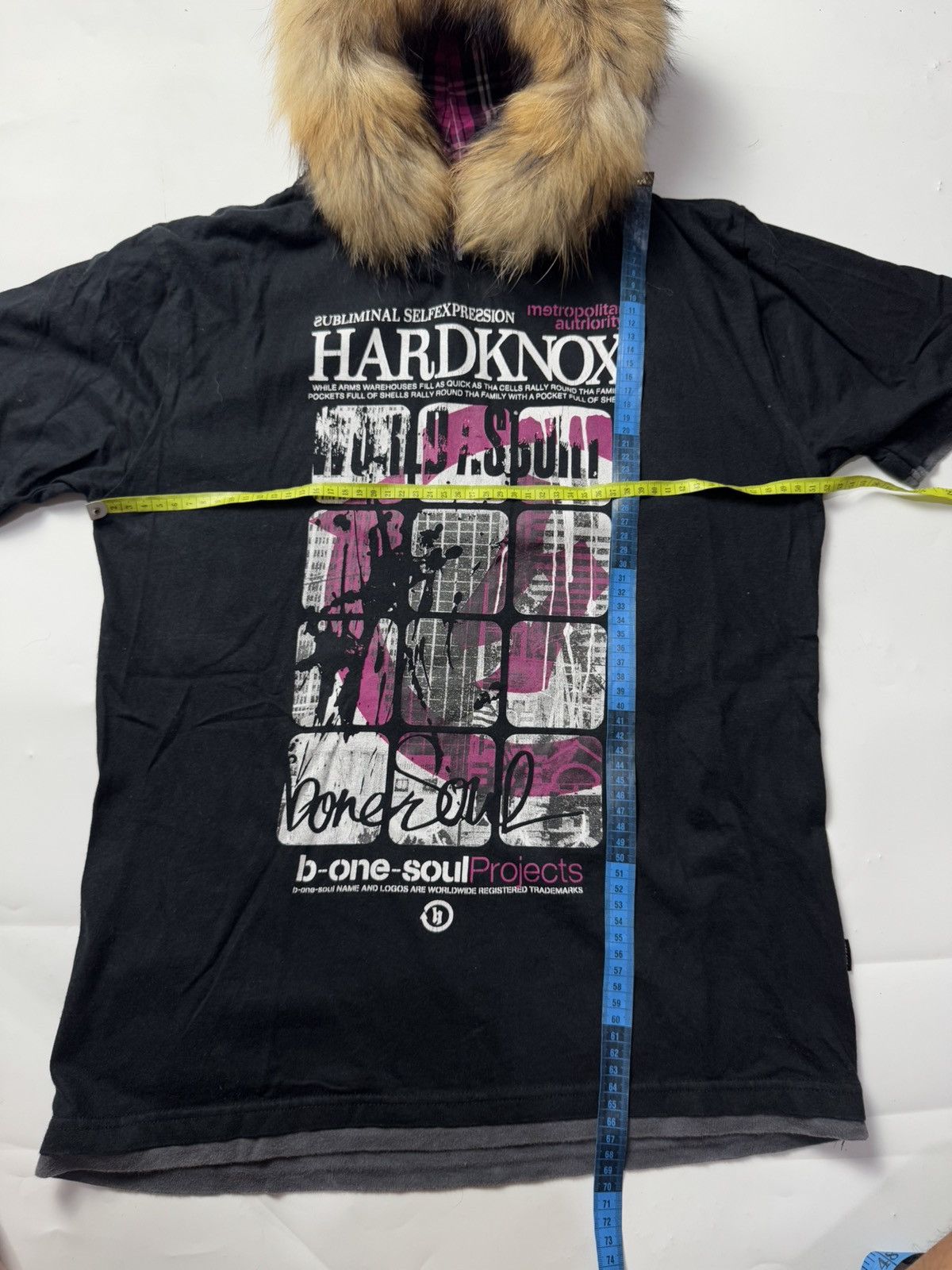 If Six Was Nine × Japanese Brand × Le Grande Bleu (L.G.B.) Fur Hoodie Bonesoul Short Sleeve Japanese Styled Size US M / EU 48-50 / 2 - 6 Thumbnail