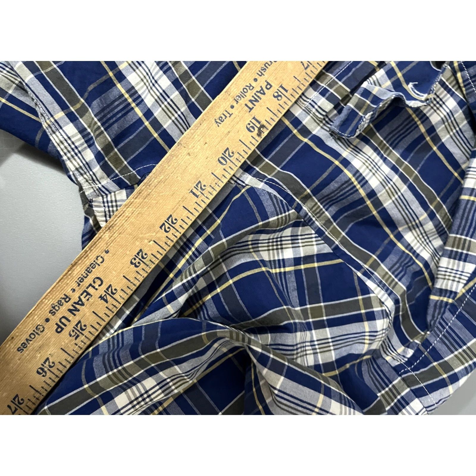 Izod VINTAGE IZOD Shirt Mens L Large Blue Button Shirt Camp Long Sleeve Size US L / EU 52-54 / 3 - 5 Thumbnail