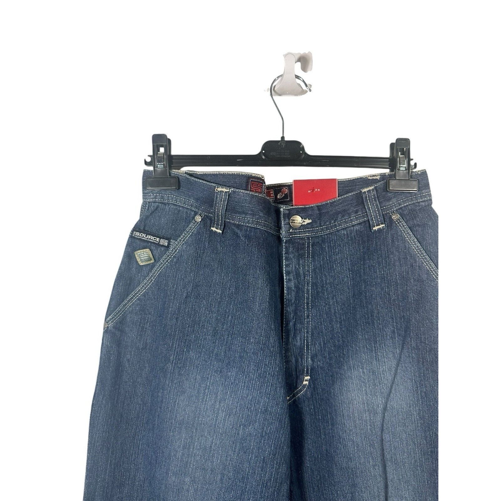 Other Vintage The Source Y2K Wide Leg Denim Cargo Hip Hop Size US 34 / EU 50 - 2 Thumbnail