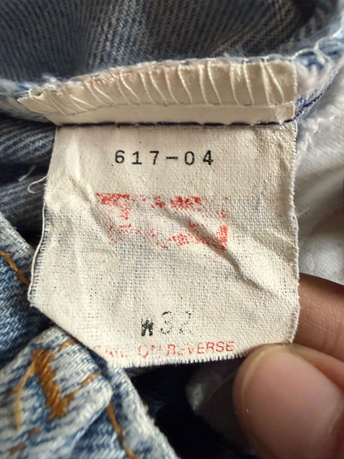 Levi's Vintage 90s Levis 617 Orange Tab Mud Wash Flare Jeans Size US 30 / EU 46 - 5 Thumbnail