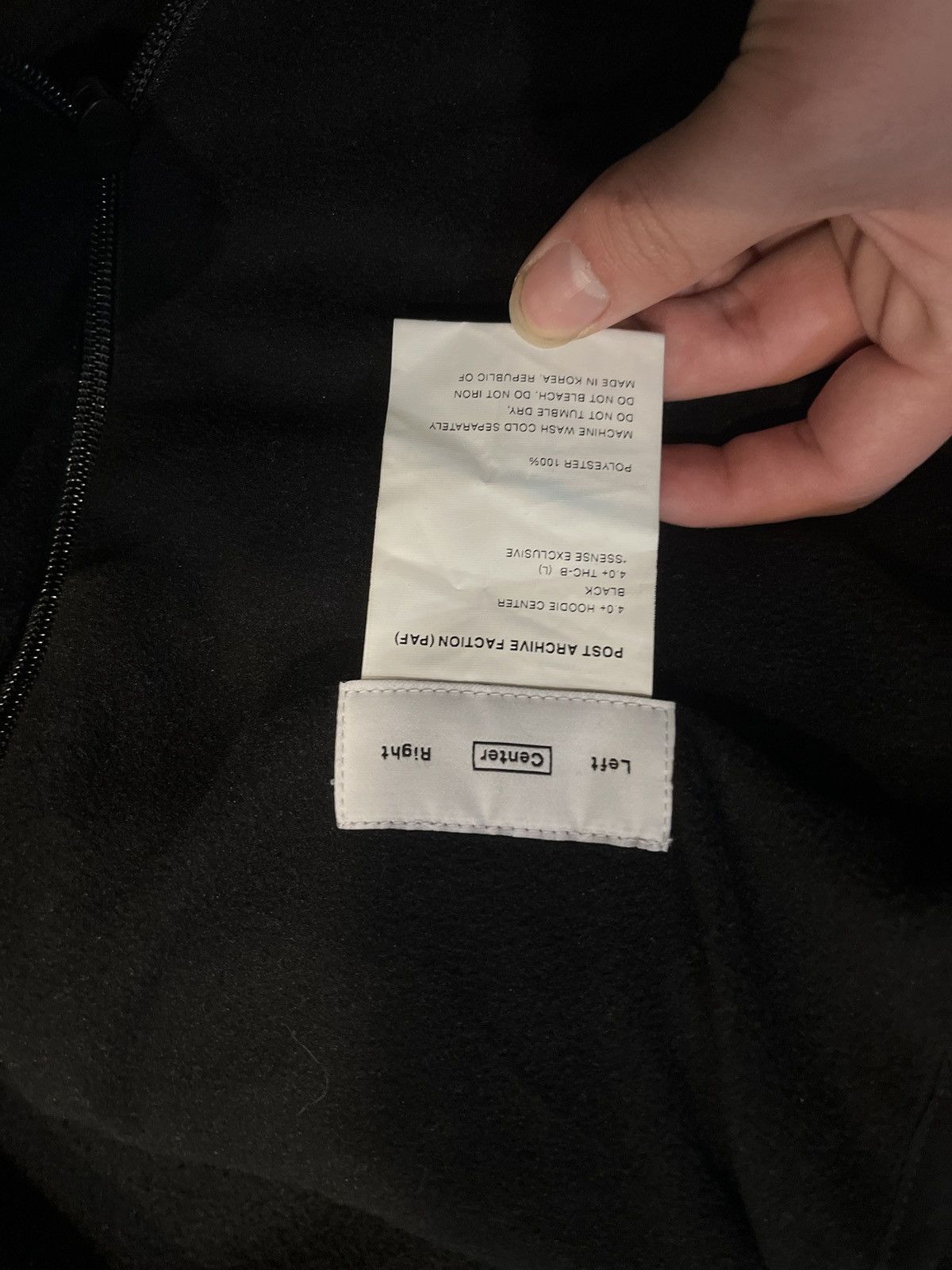 POST ARCHIVE FACTION (PAF) PAF Black 4.0 Center Hoodie Size US L / EU 52-54 / 3 - 3 Thumbnail