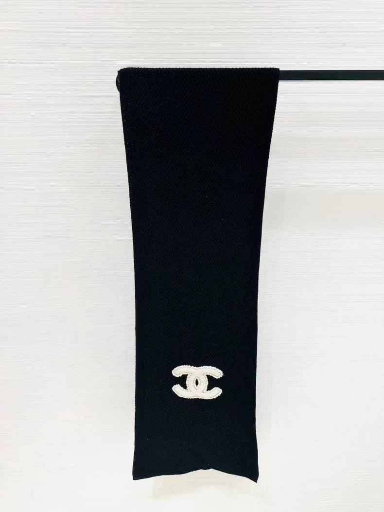 Chanel Chanel Classic black pineapple pattern knitted white doubl Size ONE SIZE - 2 Thumbnail