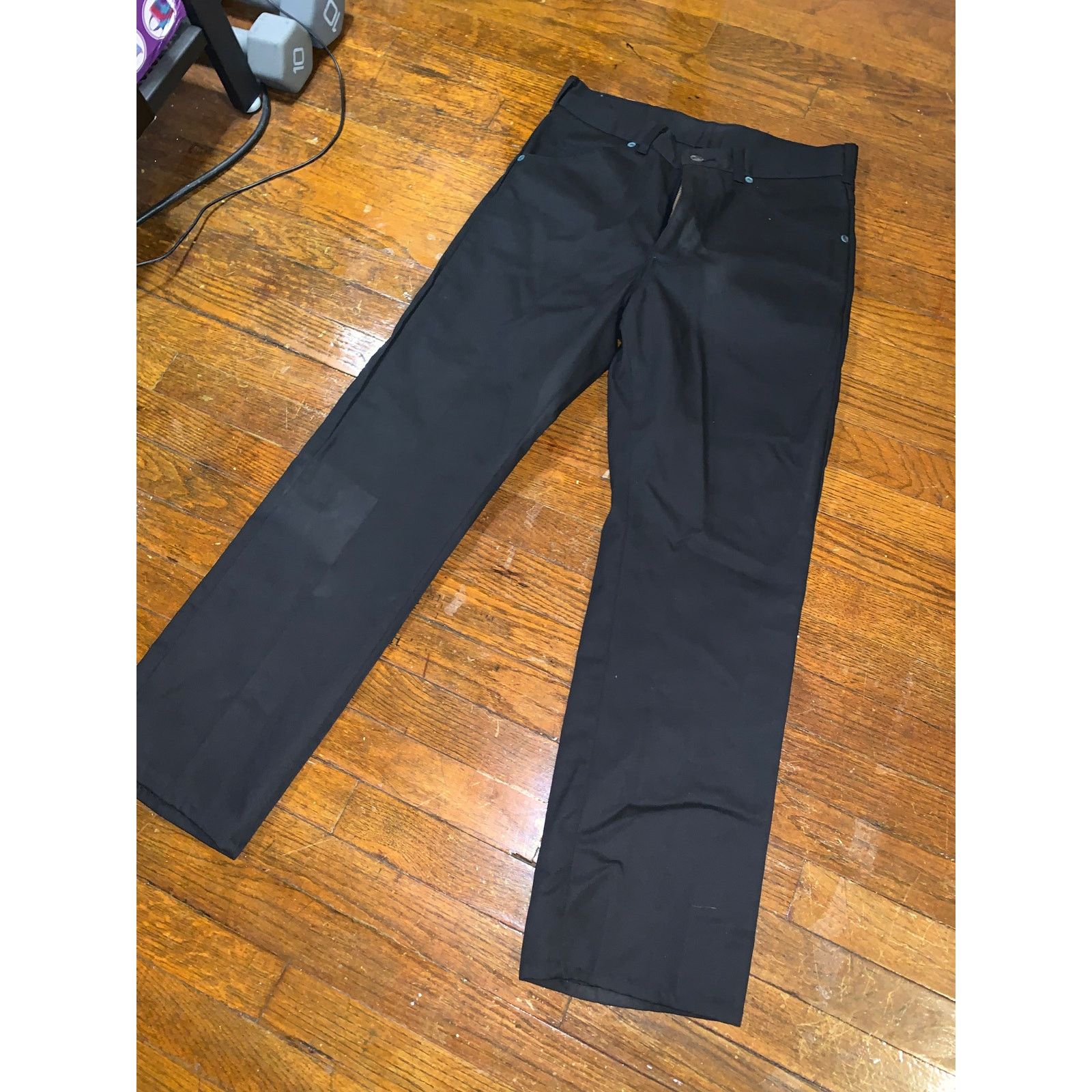 Other × Vintage Big Yank Western Straight Work Pants Black USA Made 32X31 Size US 32 / EU 48 - 3 Thumbnail