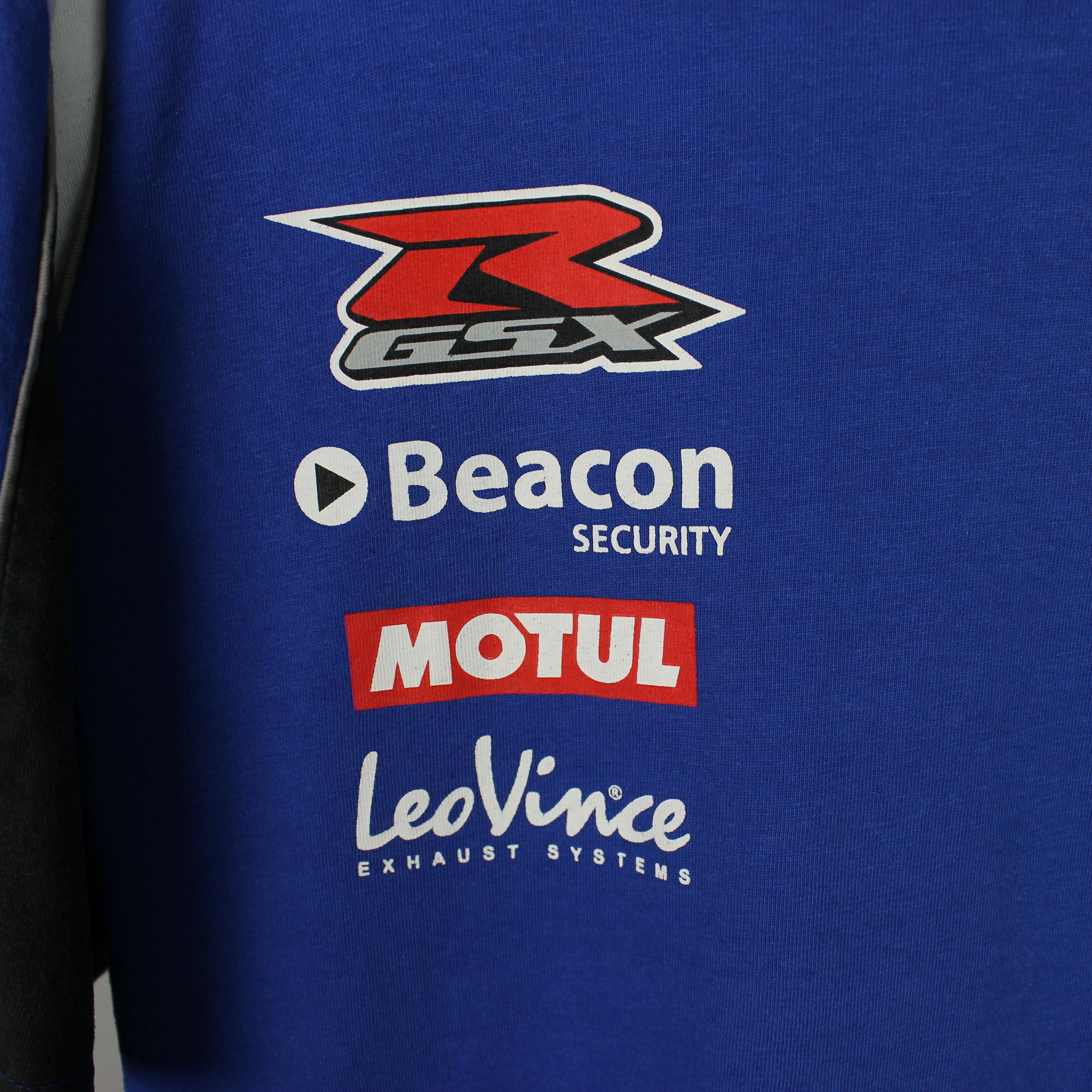 Other Suzuki t shirt men race racing L XL blue Tyco Beacon Motul Size US XL / EU 56 / 4 - 7 Thumbnail