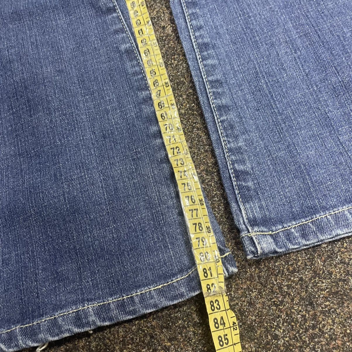 Vintage Vintage Y2K Flare Jeans 90s Faded Baggy Wide Leg Grunge Logo Size 32" / US 10 / IT 46 - 7 Thumbnail