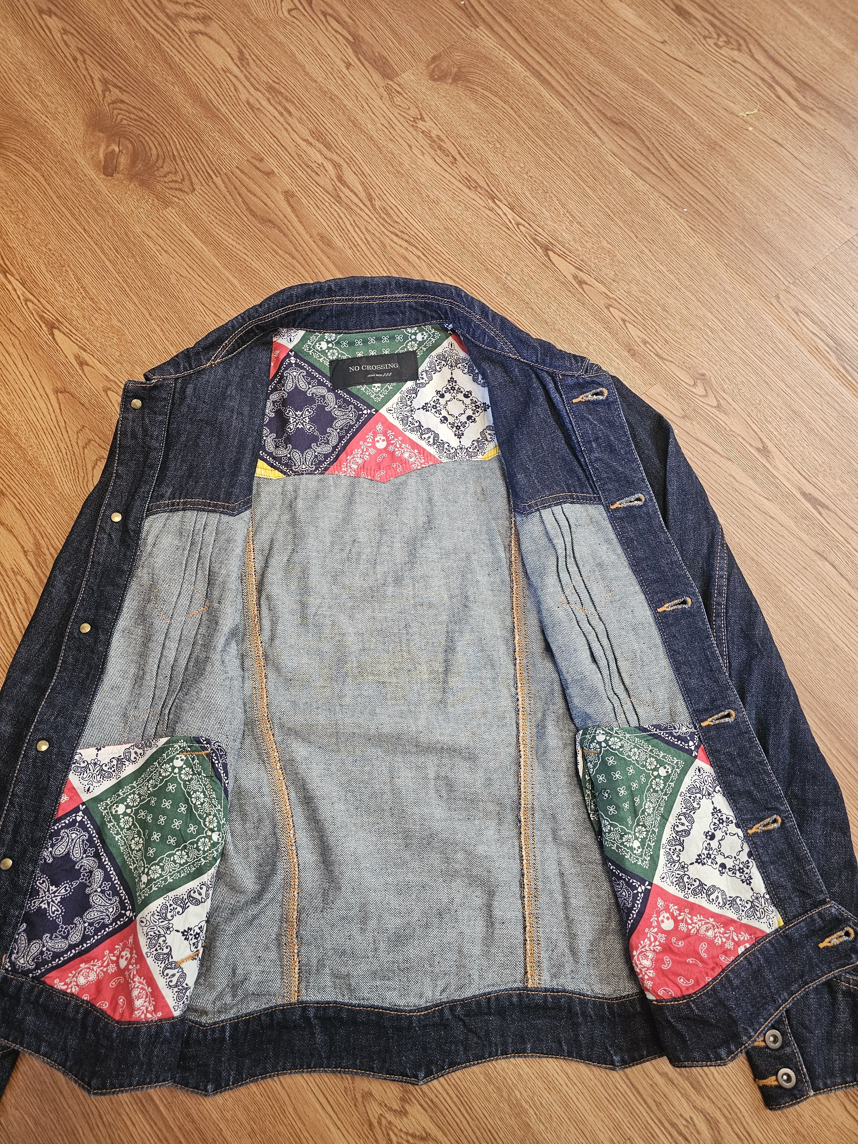 Japanese Brand Vintage No Crossing Japan Western Denim Jacket Size US M / EU 48-50 / 2 - 8 Thumbnail