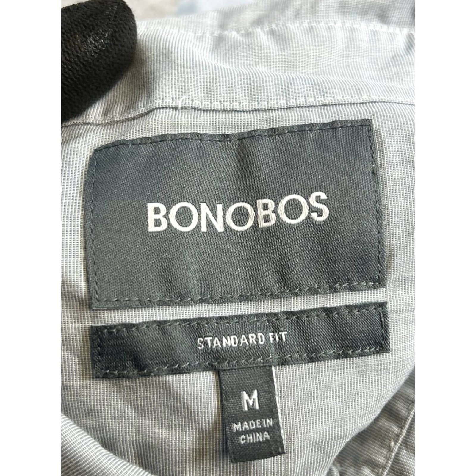 Bonobos Bonobos Shirt Mens M Gray Cotton Button Up Button-Down Collared Casual Classic 70s? Size US M / EU 48-50 / 2 - 3 Thumbnail