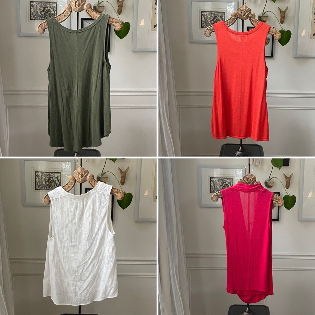 Joie Lot 4 Sleeveless Tops Market & Spruce Joie Chicos Old Navy M Size L / US 10 / IT 46 - 5 Thumbnail