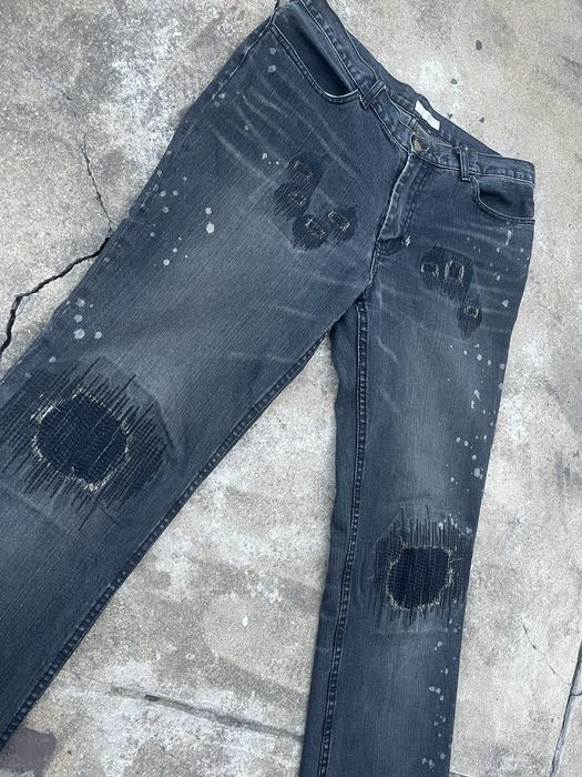 Number (N)ine AW01 “Standards” Grunge Distressed Denim | Grailed