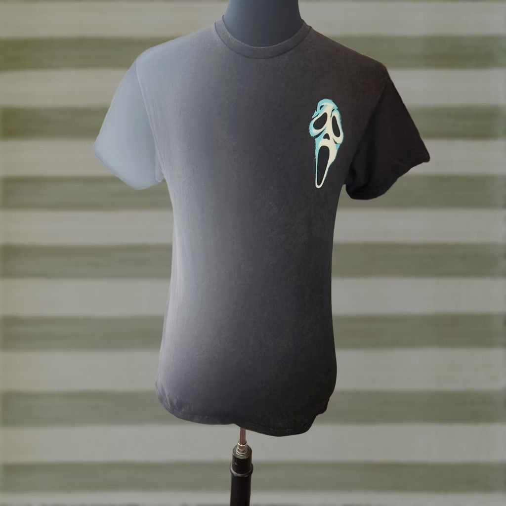 Vintage Ghost Face T-Shirt Ghost Face The Icon Of Halloween Acid Wash Mens M Double Sided Shirt Mens M Black Cotton Halloween Ghost Face Double-Sided T-Shirt Size US M / EU 48-50 / 2 - 1 Thumbnail