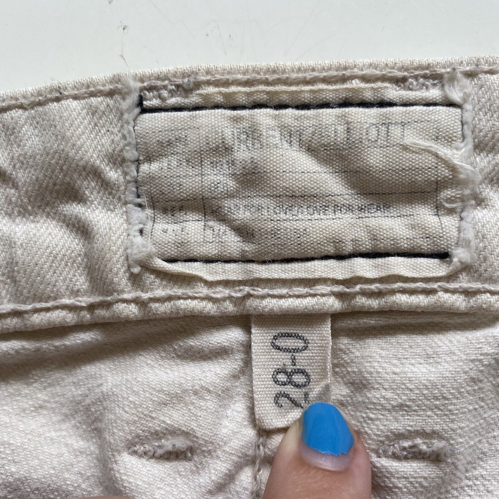 Current/Elliot Current Elliott Womens Jeans White Cropped Straight Midrise Size 28" / US 6 / IT 42 - 9 Thumbnail