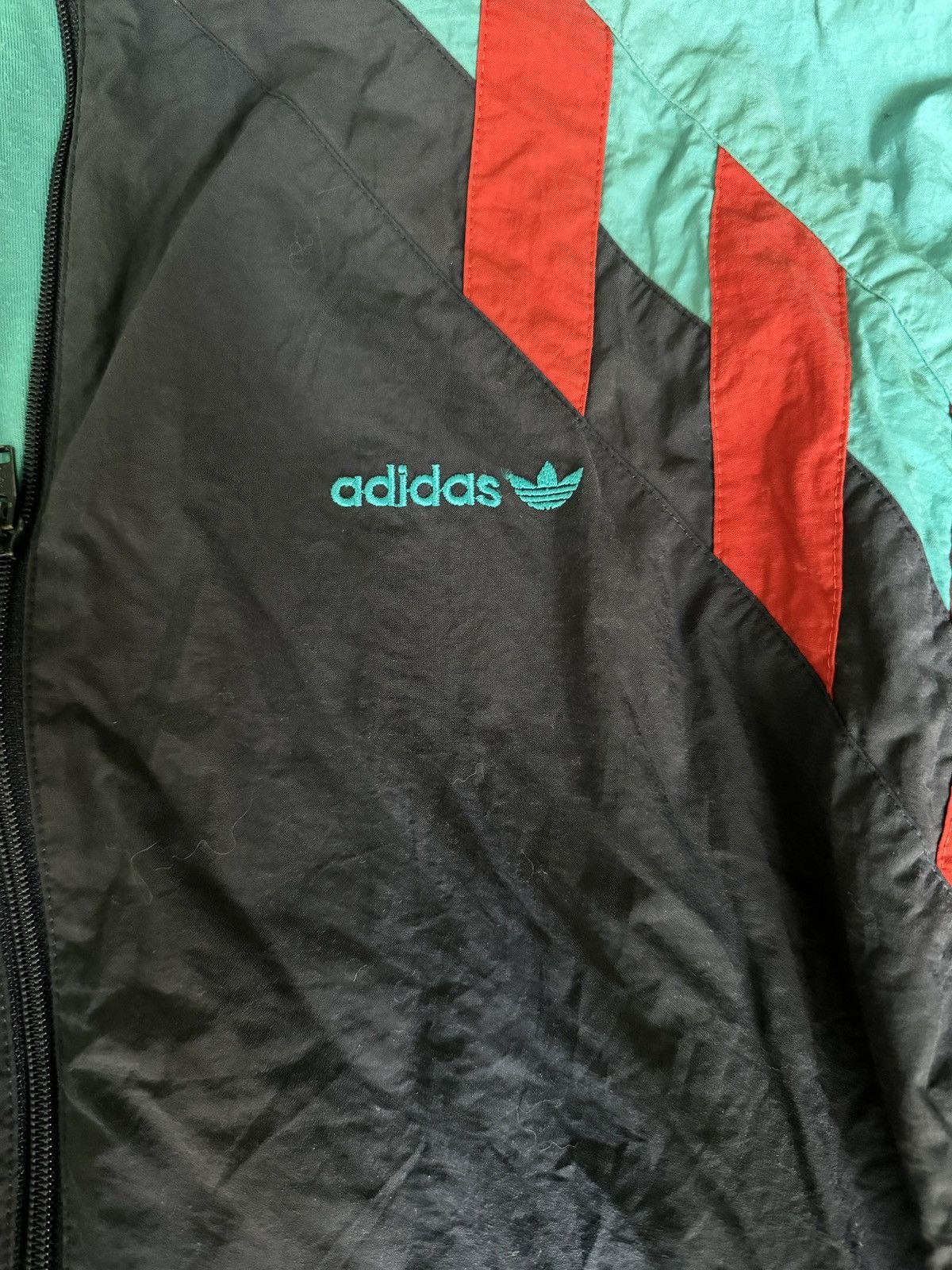 Adidas × Vintage Adidas 90s vintage coloured track jacket Size US L / EU 52-54 / 3 - 5 Thumbnail