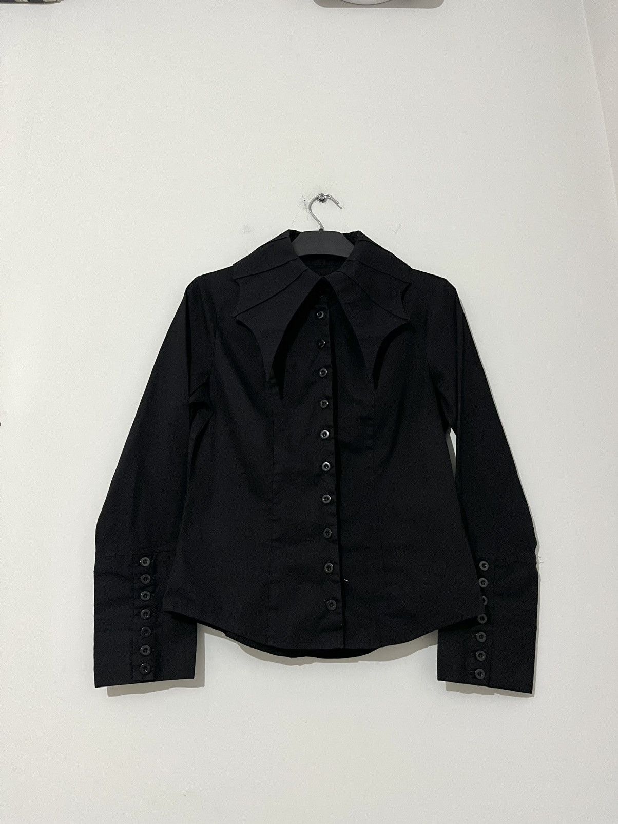 Other Black peace now batwing collar shirt. Size US S / EU 44-46 / 1 - 1 Thumbnail