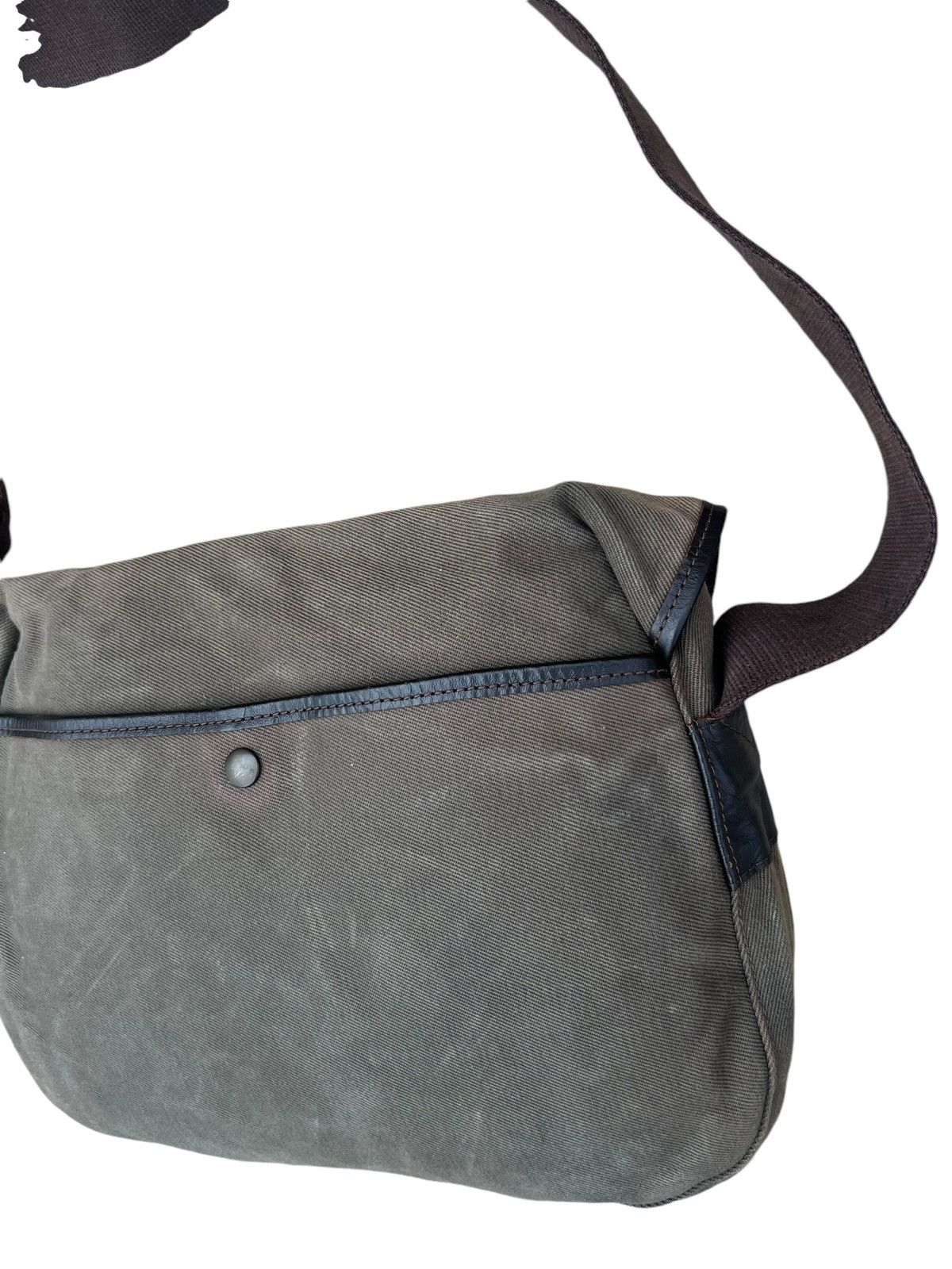 Vintage Vintage Quality Gunslips Sun Fade Waxed Canvas Messenger Bag Size ONE SIZE - 11 Thumbnail