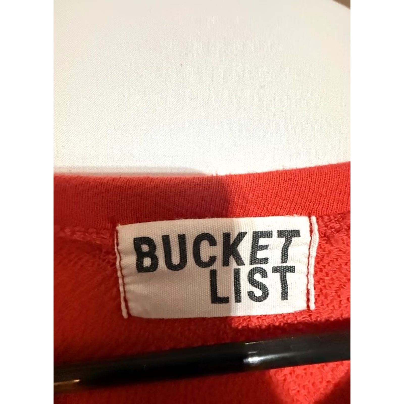 Pinko Bucket List Colorblock Sweatshirt Womens L Red Pink Crewneck Pullover Size L / US 10 / IT 46 - 3 Thumbnail