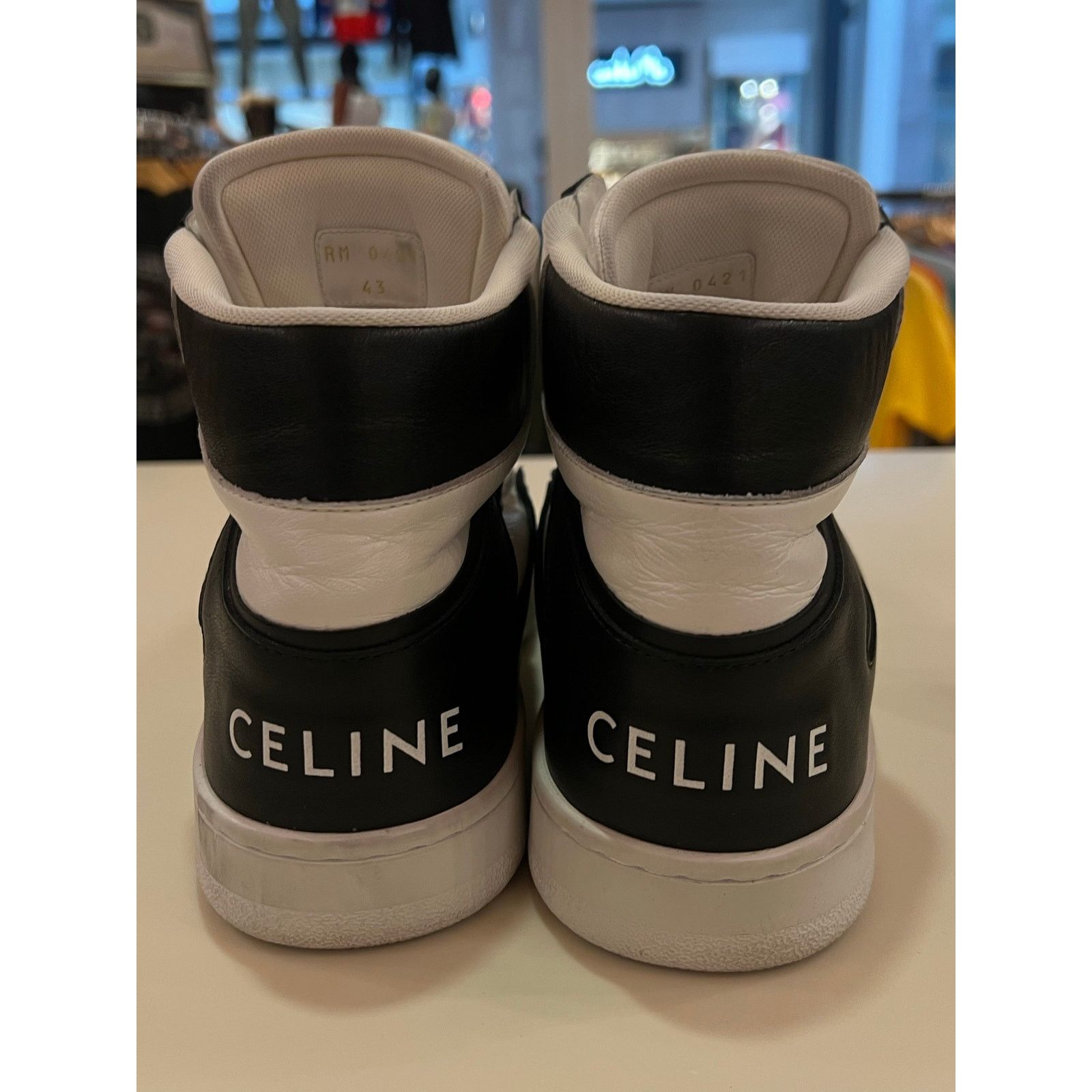 Celine Celine CT-01 Z Black White Leather Trainer Sneaker Size 43 Size US 10.5 / EU 43-44 - 6 Thumbnail