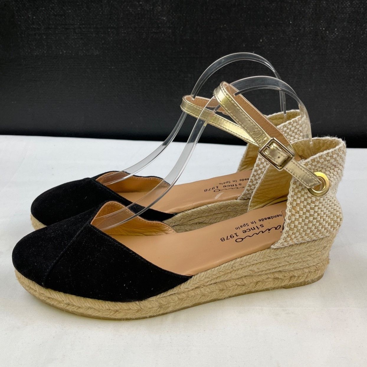 Other Gaimo Women's Black/Cream Shoes/Espadrilles Sz 40 SKU 4622 Size US 10 / IT 40 - 3 Thumbnail