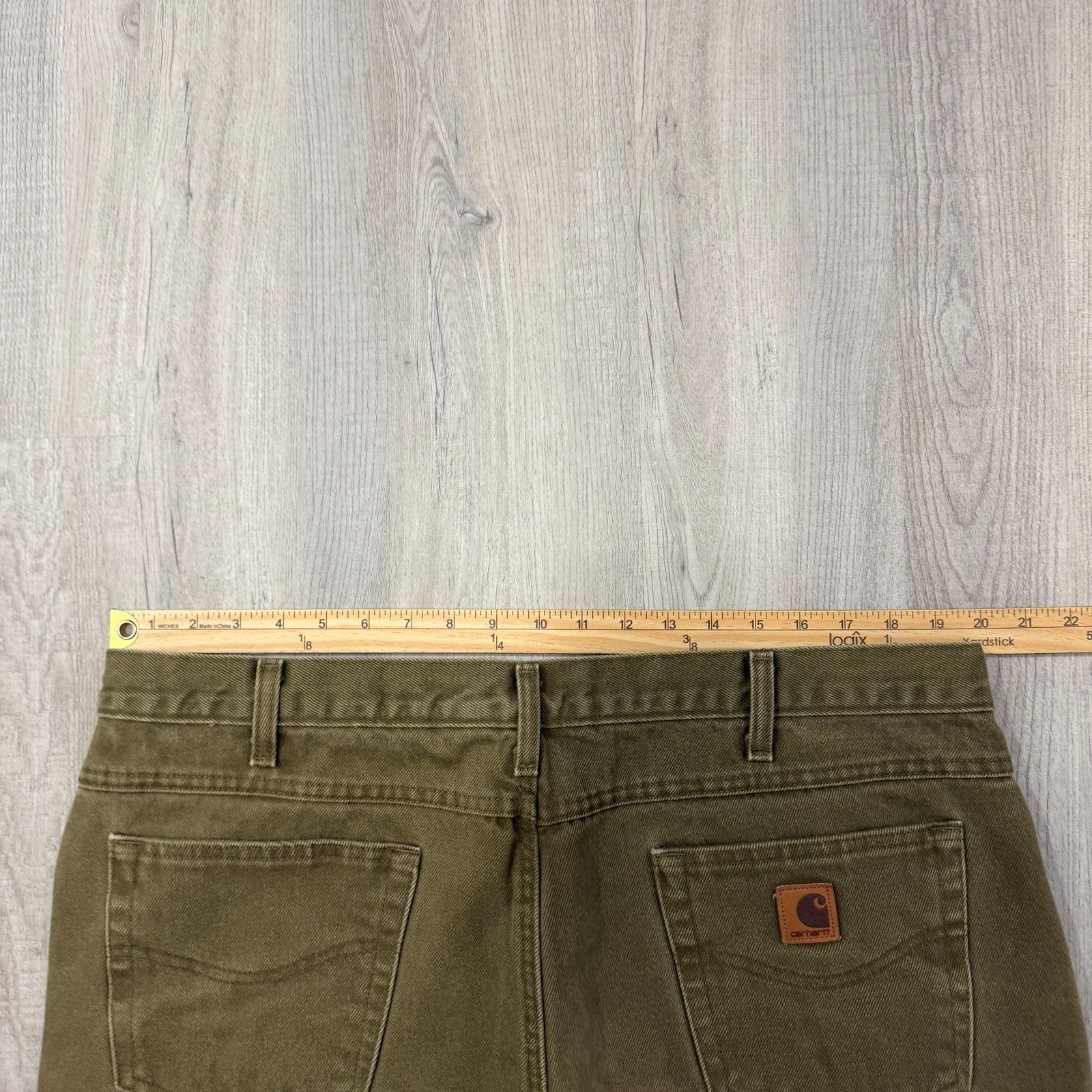 Carhartt Vintage Carhartt Flannel Lined Pants Men's 42x30 Olive Denim Size US 42 / EU 58 - 7 Thumbnail