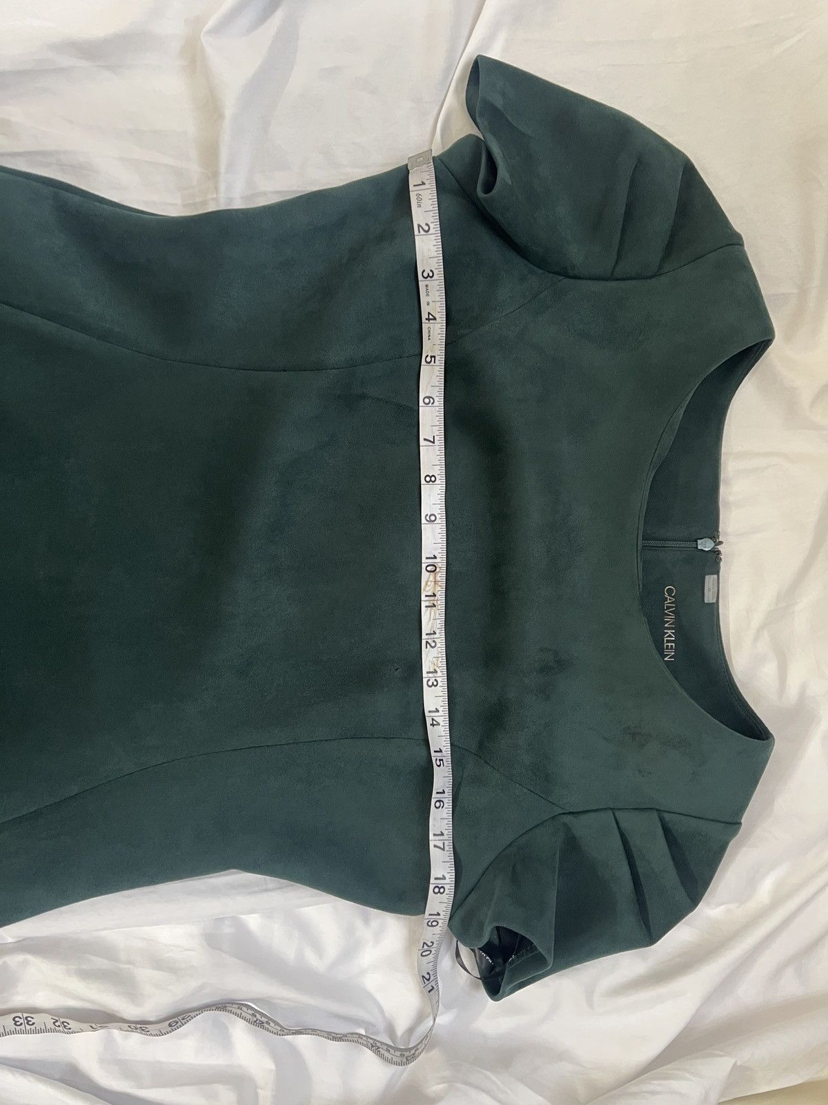 Calvin Klein Calvin Klein Emerald Green Midi Dress with Short Sleeves Size XL / US 12-14 / IT 48-50 - 5 Thumbnail