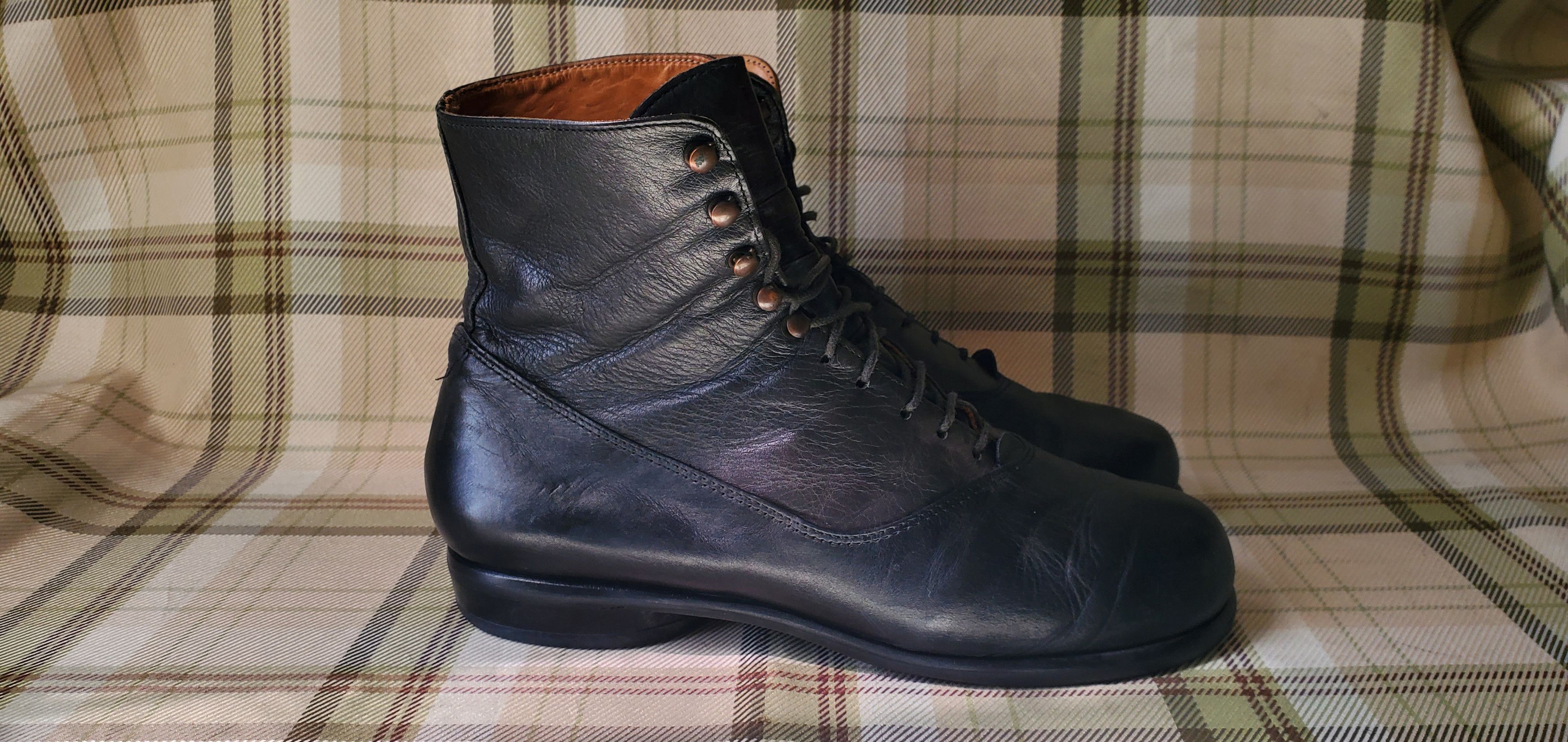 Trippen Trippen Black Lace Up Ankle Boots Size US 9 / IT 39 - 3 Thumbnail