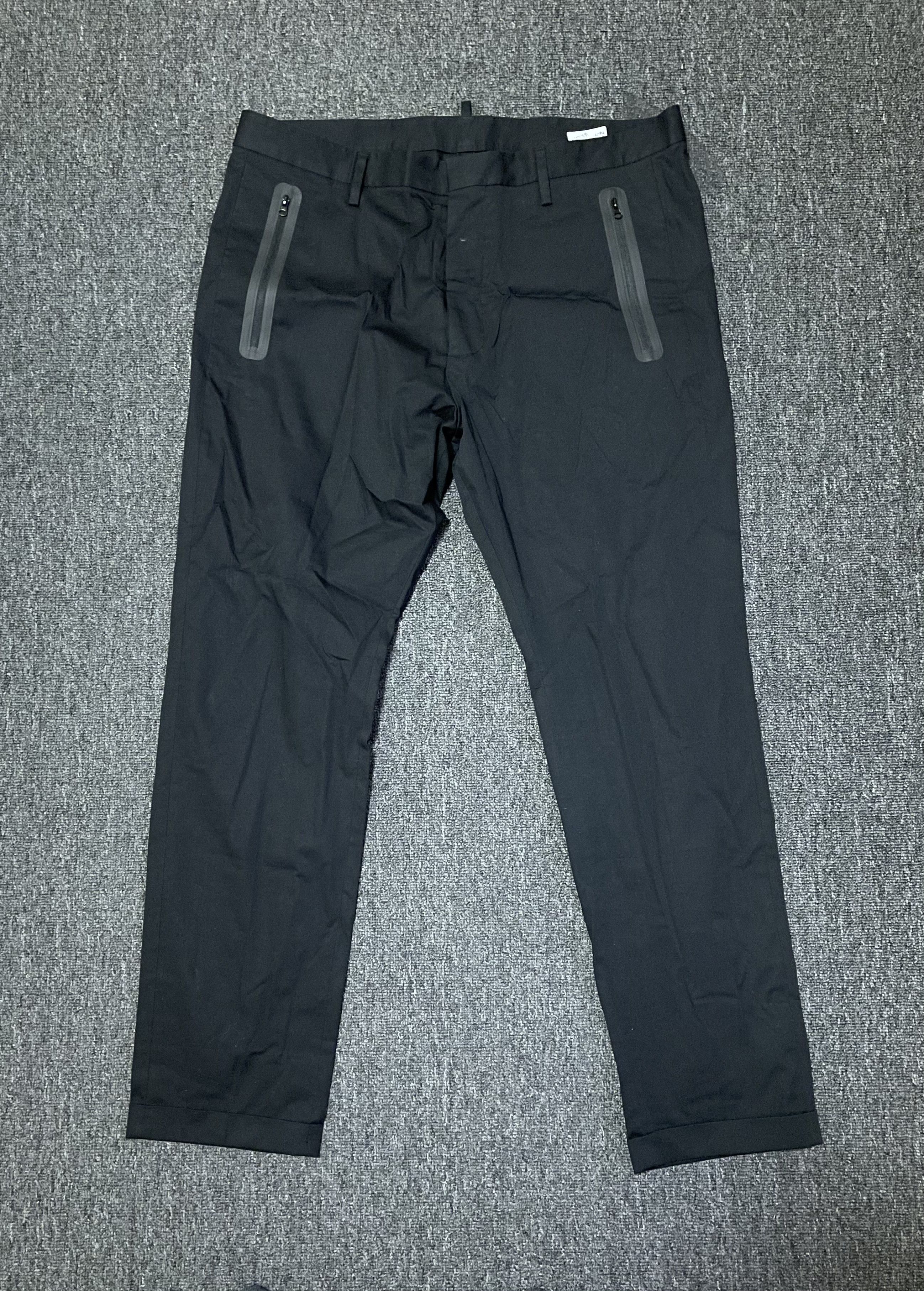 Image of Dsquared2 Manchester City Casual Pants, Size 52 in Black, Men's