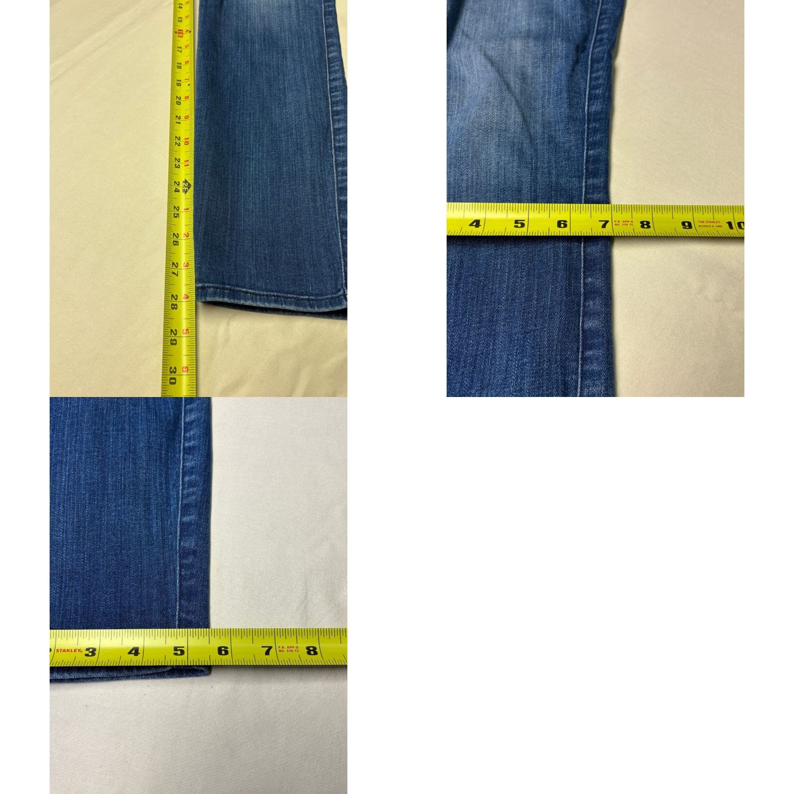 7 For All Mankind 7 For All Mankind Ankle Guinevere Jeans Slim Leg Medium Wash 31X28 Womens Jeans Blue Denim 5-Pocket Logo Stretch Size 24" / US 00 / IT 34 - 9 Thumbnail