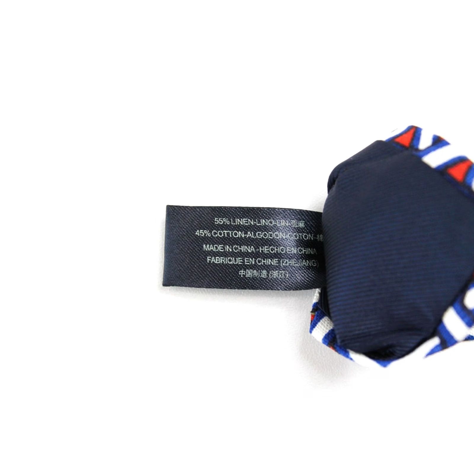 Suitsupply SUITSUPPLY Tie Men's Blue Patterned Tied Pointed Classic 148 X 8 CM Linen Blend Size ONE SIZE - 6 Thumbnail