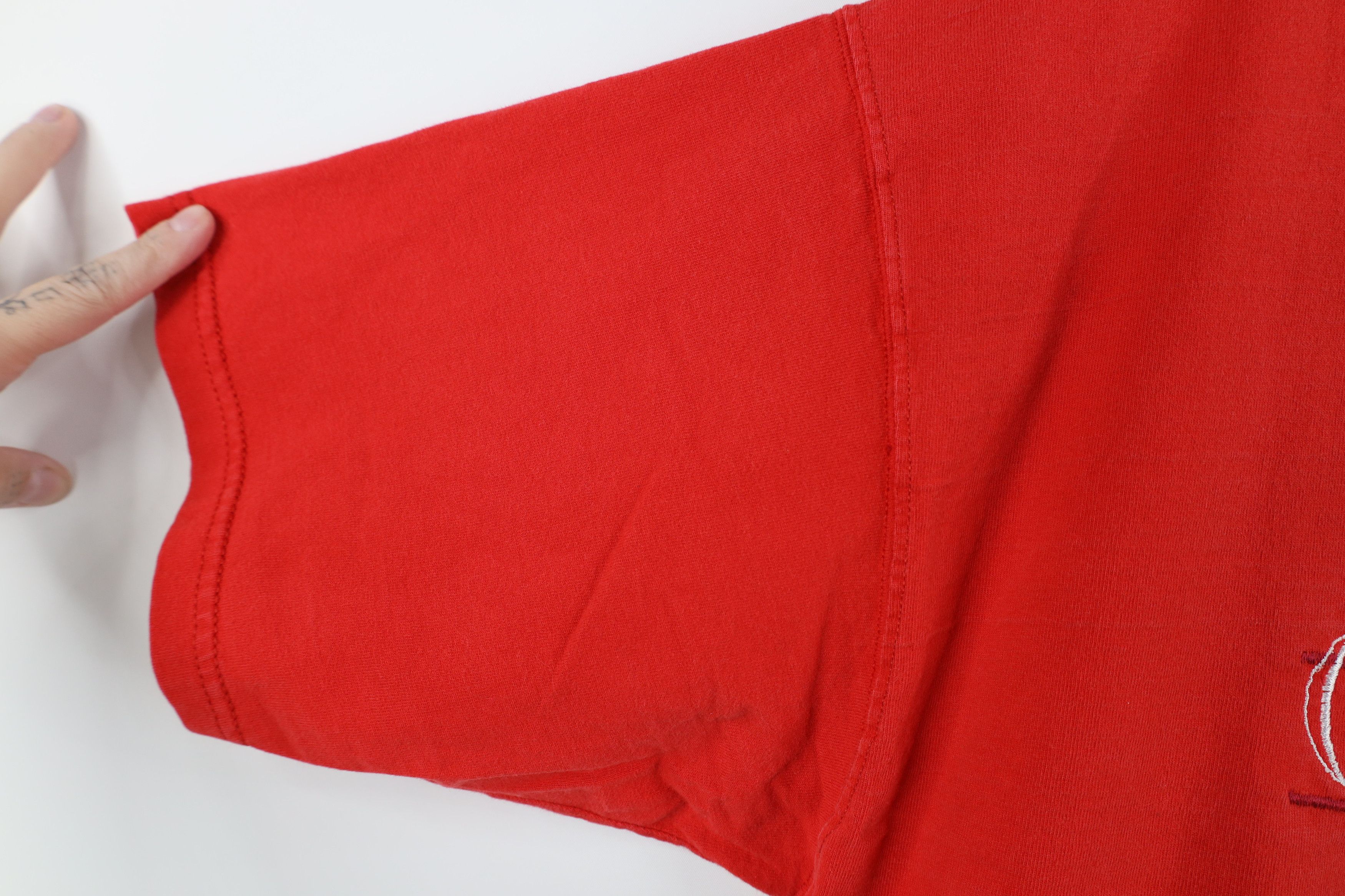 Vintage Vintage 90s Ohio State University Football T-Shirt Red Size US L / EU 52-54 / 3 - 8 Thumbnail
