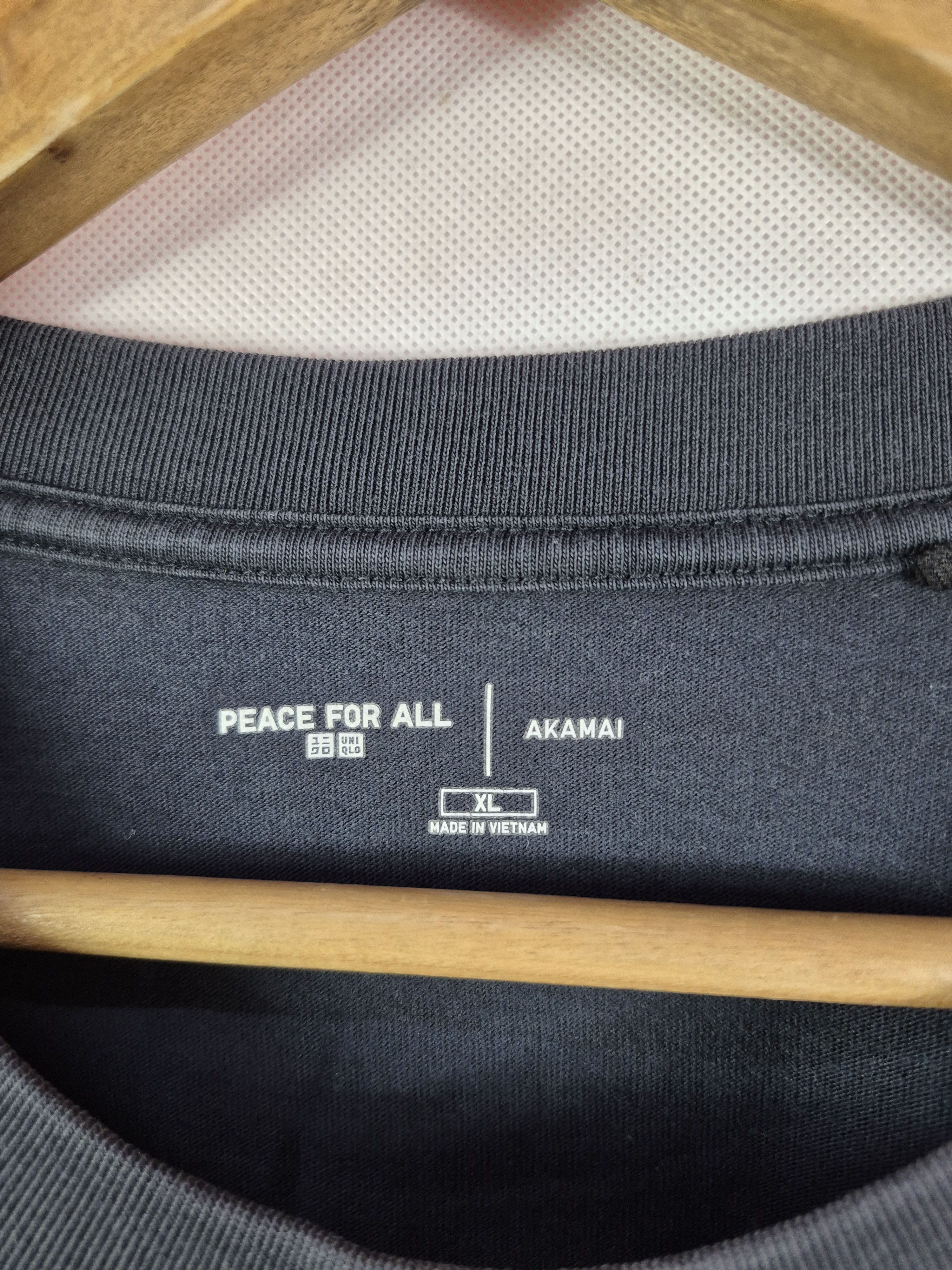 Japanese Brand 🔥 Uniqlo Peace for All Akamai Tee Size US XL / EU 56 / 4 - 6 Thumbnail