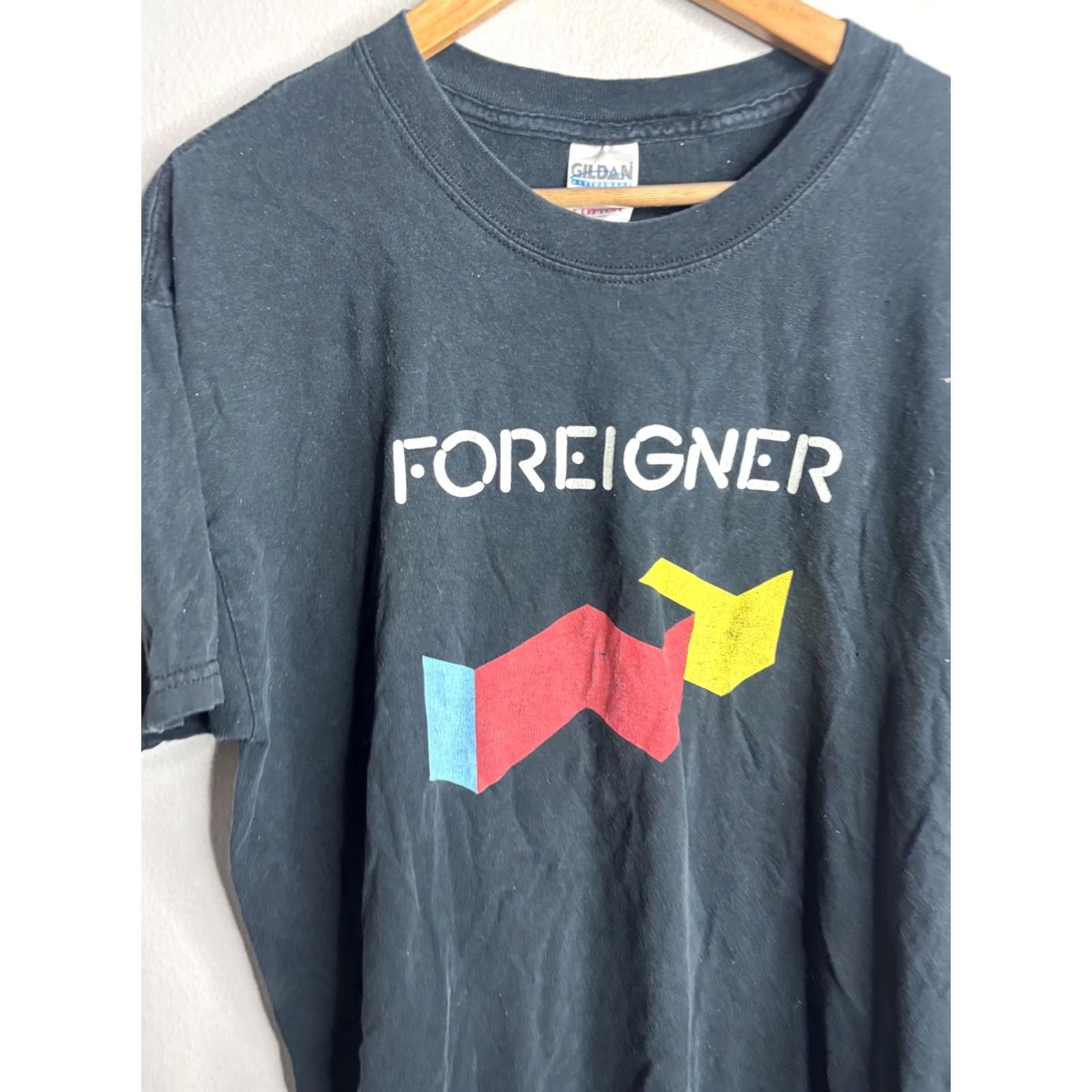 Gildan VINTAGE? Foreigner Tour Shirt Mens Large Black Gildan World 2006 Band Graphic Tee Size US L / EU 52-54 / 3 - 2 Thumbnail
