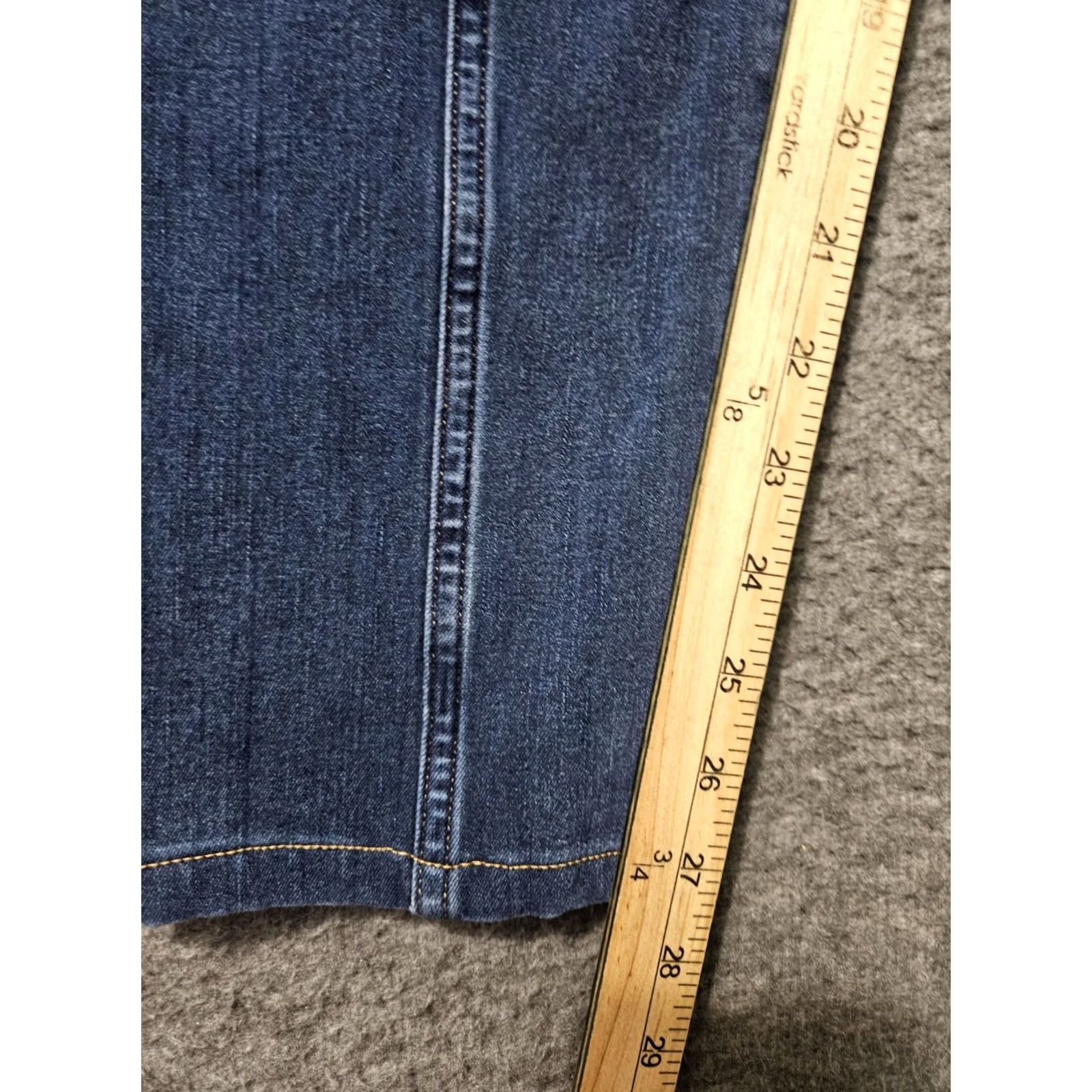 Vintage Duluth Jeans Skinny Ankle Women's 16 Regular High Rise Blue Stretch Denim 5-Pocket Zipper Button Woman Clothing Size 38" / US 16 / IT 52 - 4 Thumbnail