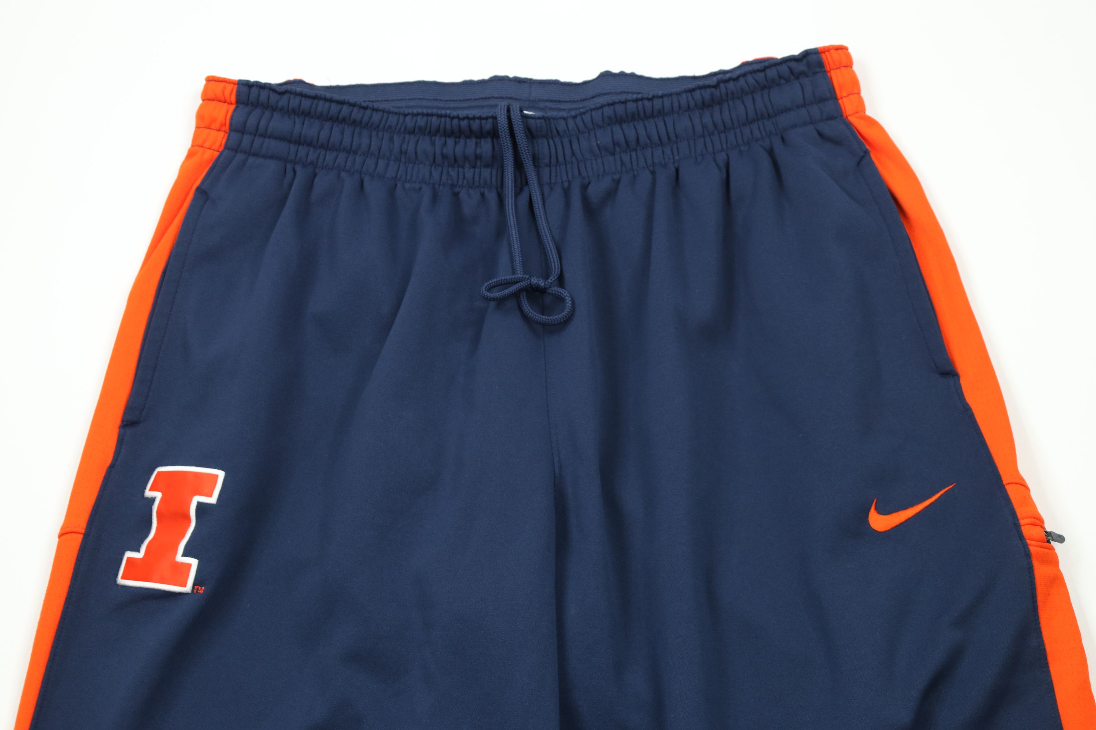 Nike × Vintage Vintage Y2K Nike University of Illinois Wide Leg Sweatpants Size US 40 / EU 56 - 2 Thumbnail