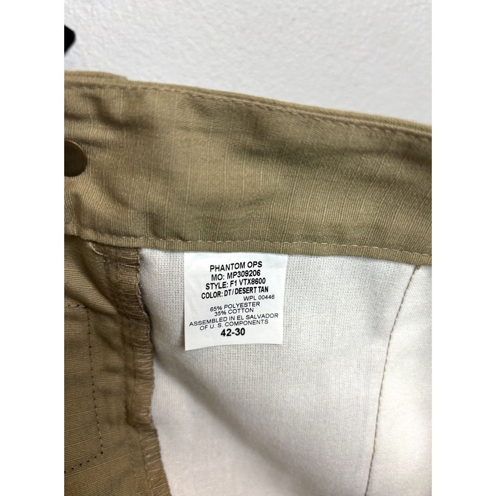 Vintage VINTAGE Vertx Phantom OPS Tactical Cargo Pant Men 42r 30 Ripstop Hiking Articulated Beige Mens Size US 42 / EU 58 - 6 Thumbnail