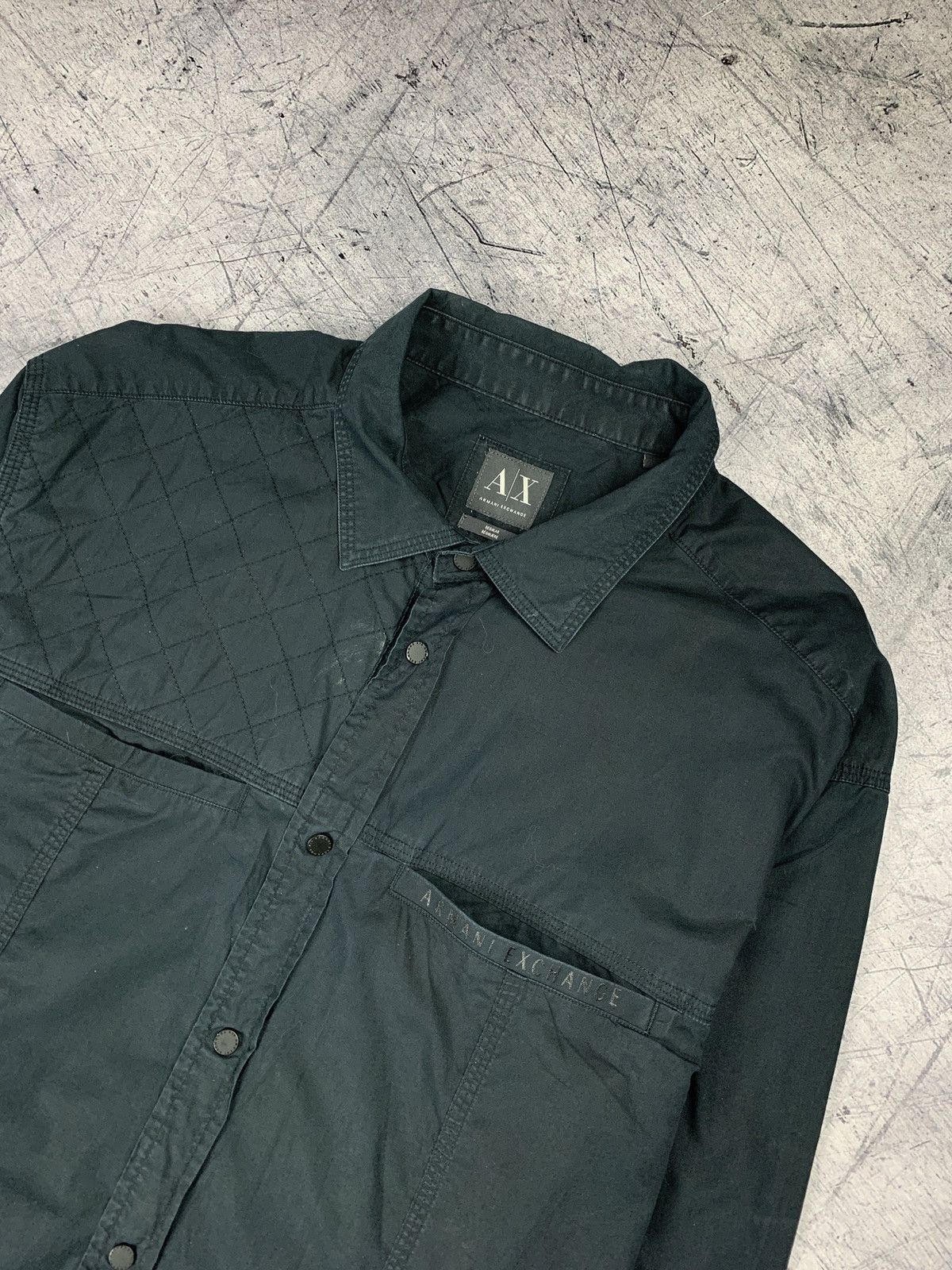 Armani Exchange Designer Armani Exchange Pocket Shirt Long Sleeve Luxury Top Size US XL / EU 56 / 4 - 2 Thumbnail