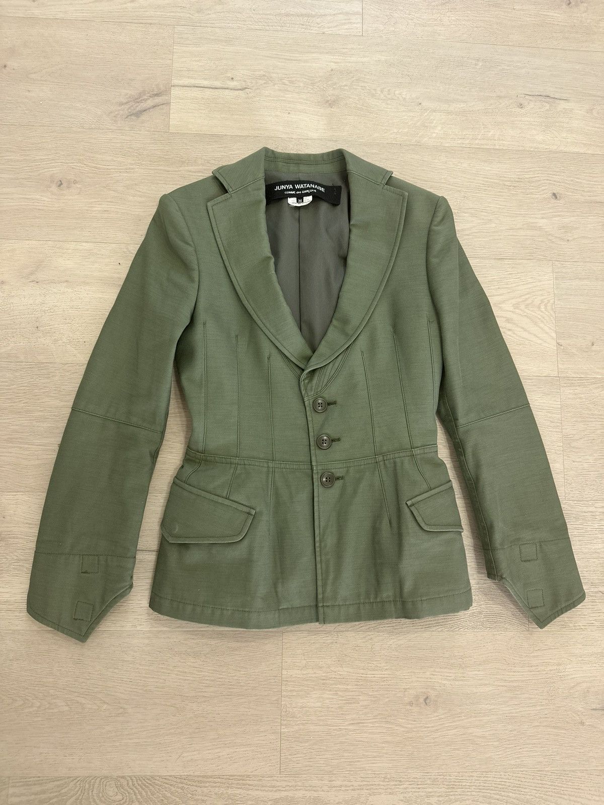 image of Junya Watanabe Fall 2010 Blazer in Kaki, Women's (Size Medium)