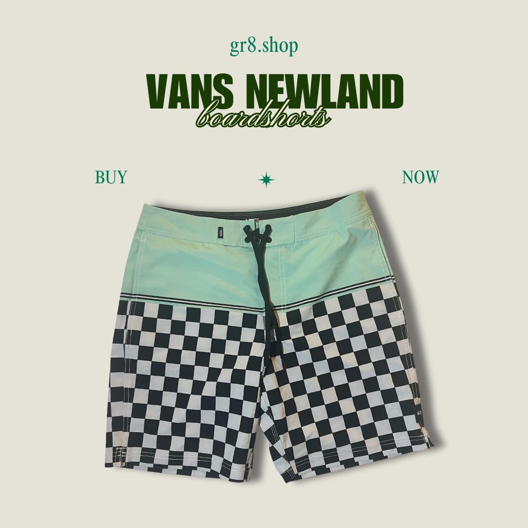 Vans Vans Newland Checkered Boardshorts Size 30 Black & White Wit Size US 30 / EU 46 - 1 Thumbnail