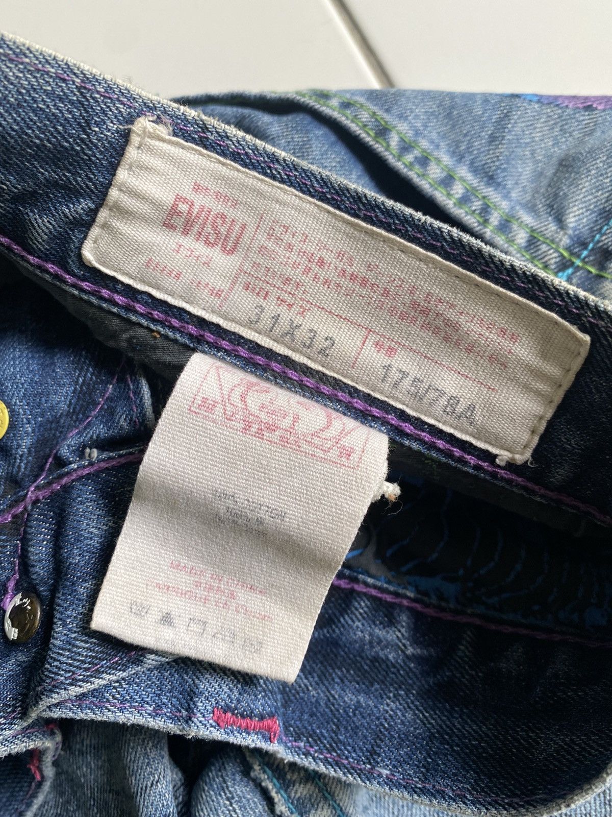 Evisu Vintage Evisu hiko Yamane design good condition Size US 31 - 11 Thumbnail