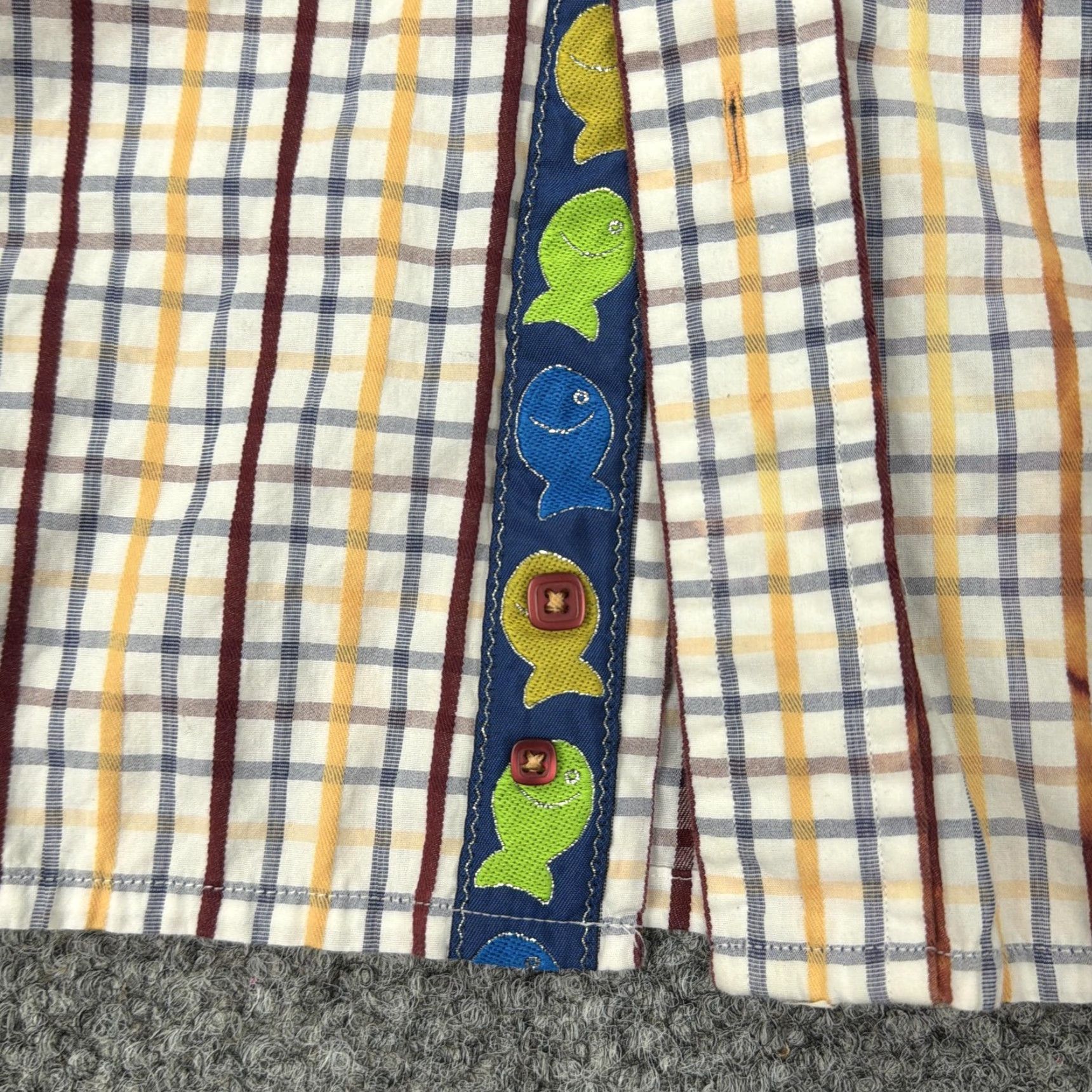 Vintage VINTAGE Visconti Uomo Shirt Mens Large Flip Cuff Plaid Long Sleeve Button Front Casual Size US L / EU 52-54 / 3 - 6 Thumbnail