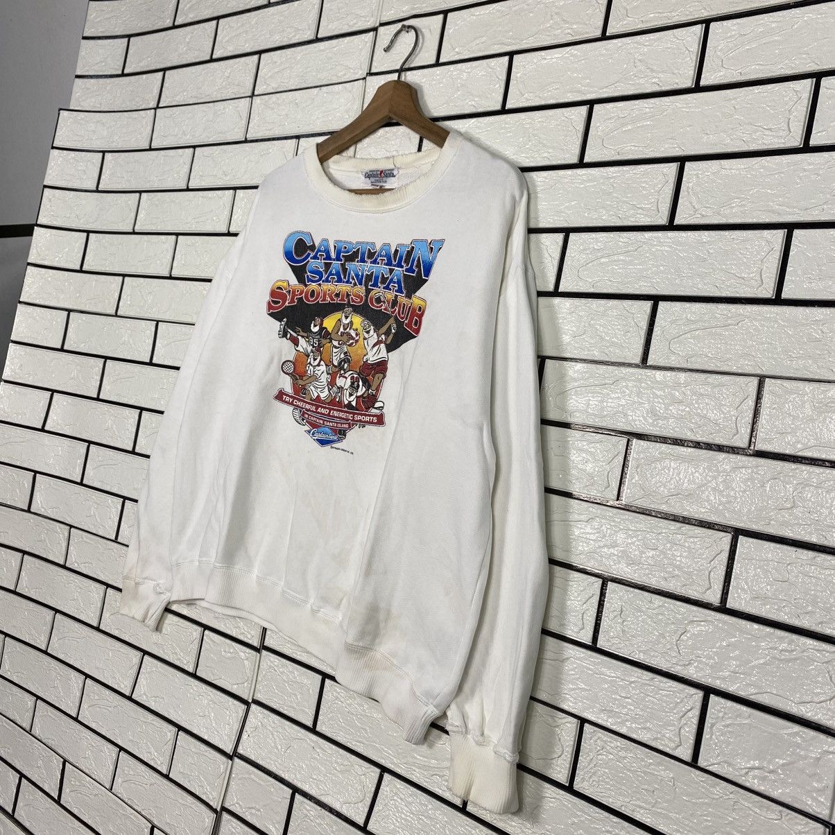 Japanese Brand 📌Vintage Sweatshirt Crewneck Captain Santa Full Print Size US M / EU 48-50 / 2 - 3 Thumbnail
