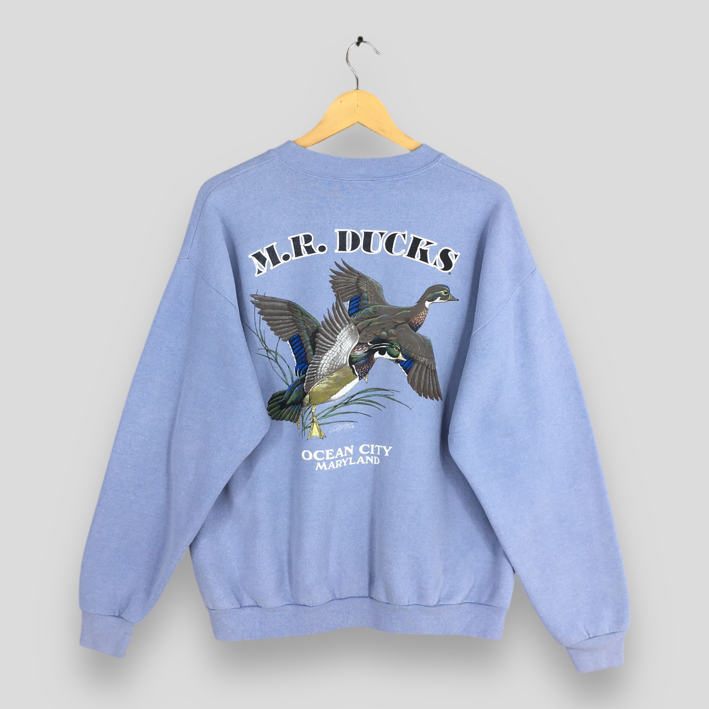 Habitat × Vintage Vintage M.R. Duck Maryland Blue Sweatshirt Large Size US L / EU 52-54 / 3 - 7 Thumbnail
