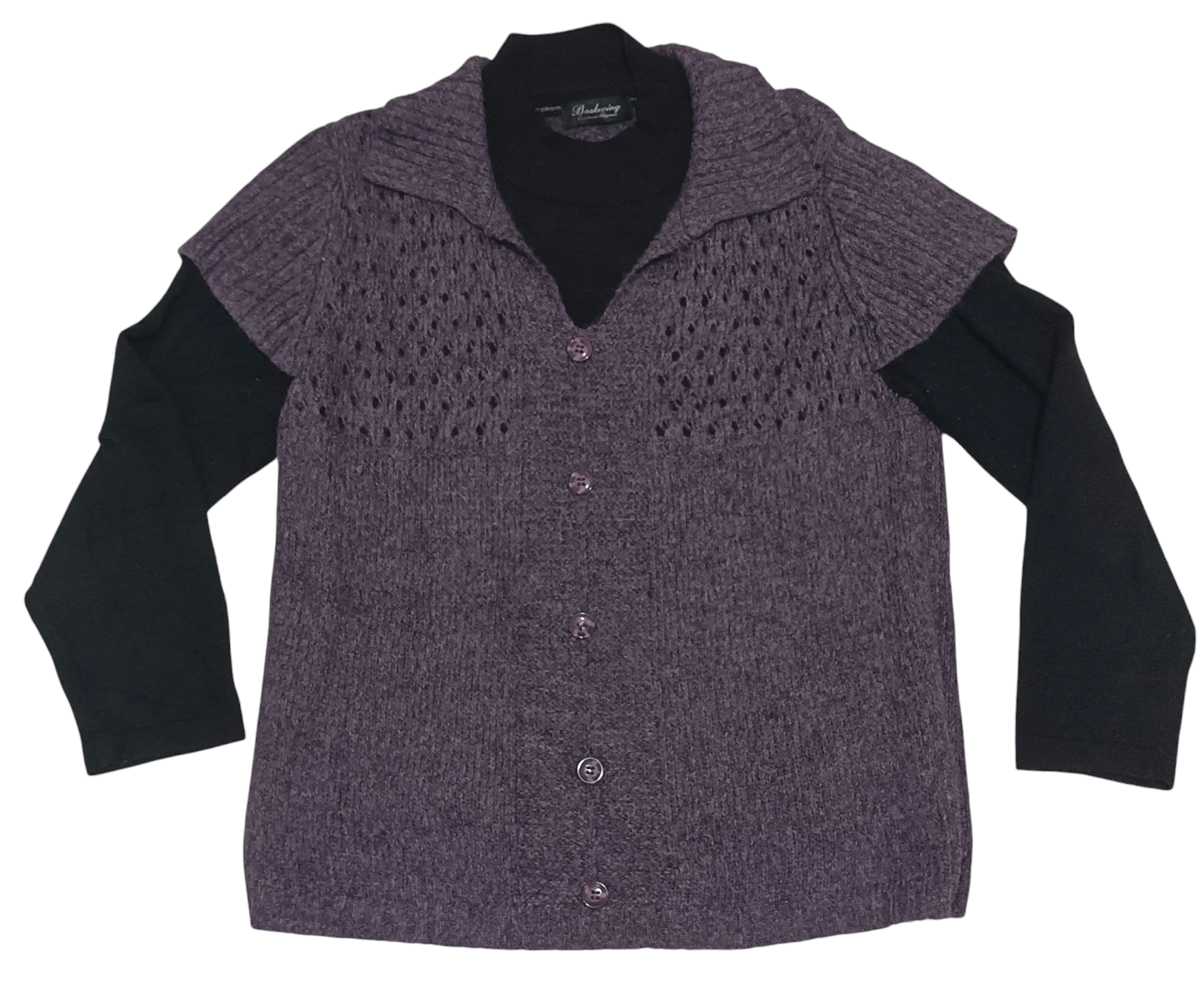 Japanese Brand × Vintage Elegance Double Knitted BARHECING Conclusive Size M / US 6-8 / IT 42-44 - 4 Thumbnail