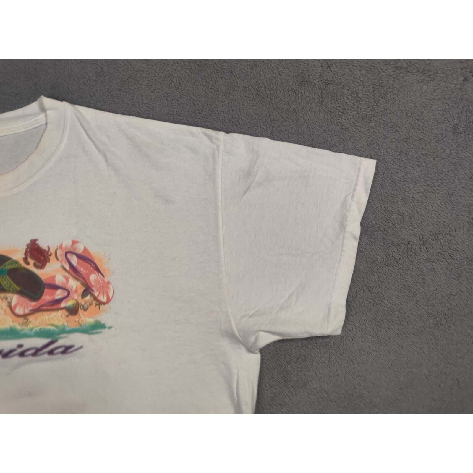 Other Florida Shirt Adult Mens XL Spell Out Beach Sand Sandalsa Size US XL / EU 56 / 4 - 10 Thumbnail