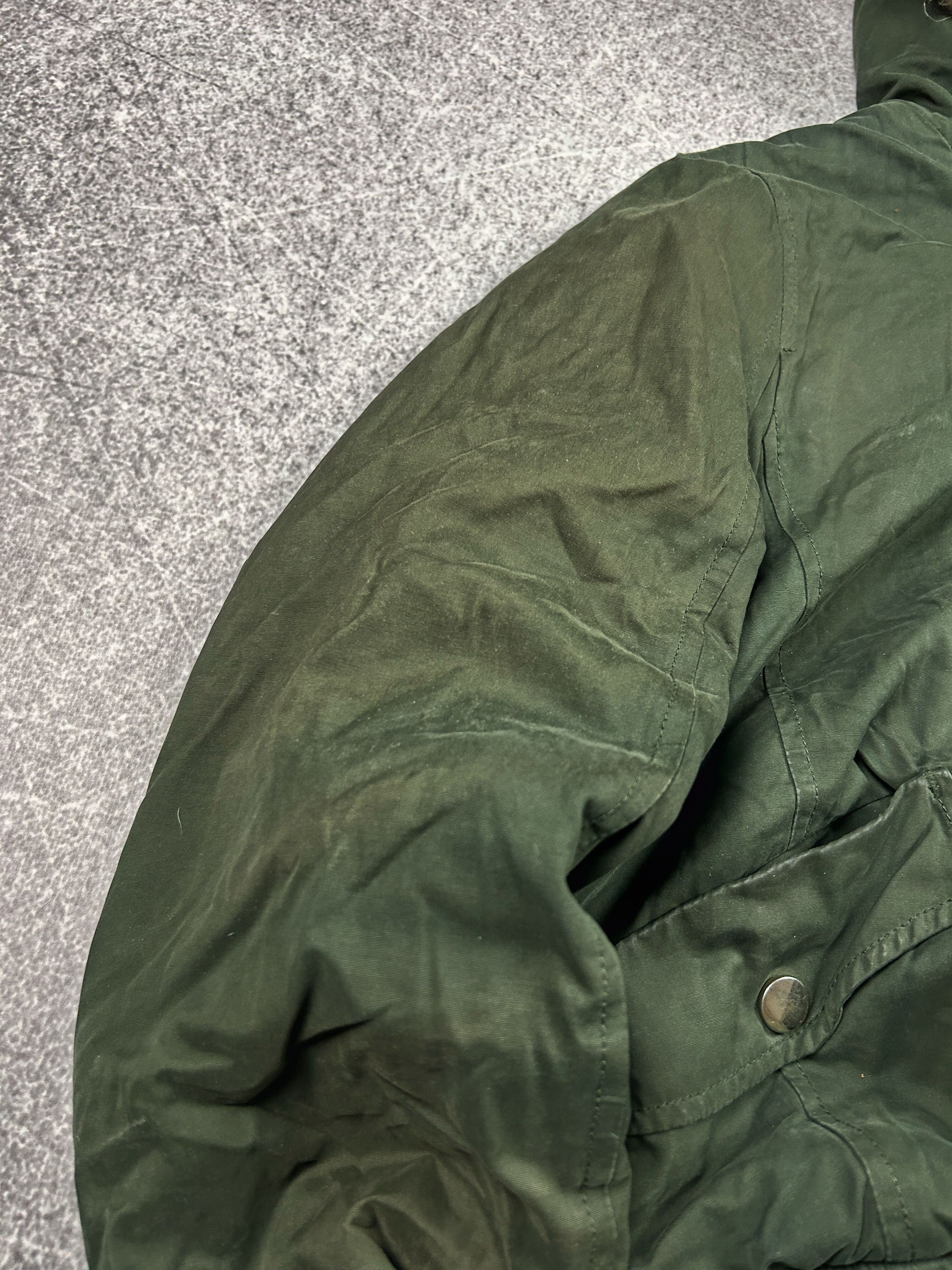Vintage Fur Hood Cropped Bomber Parka Military Flight Jacket Y2K Size US M / EU 48-50 / 2 - 6 Thumbnail