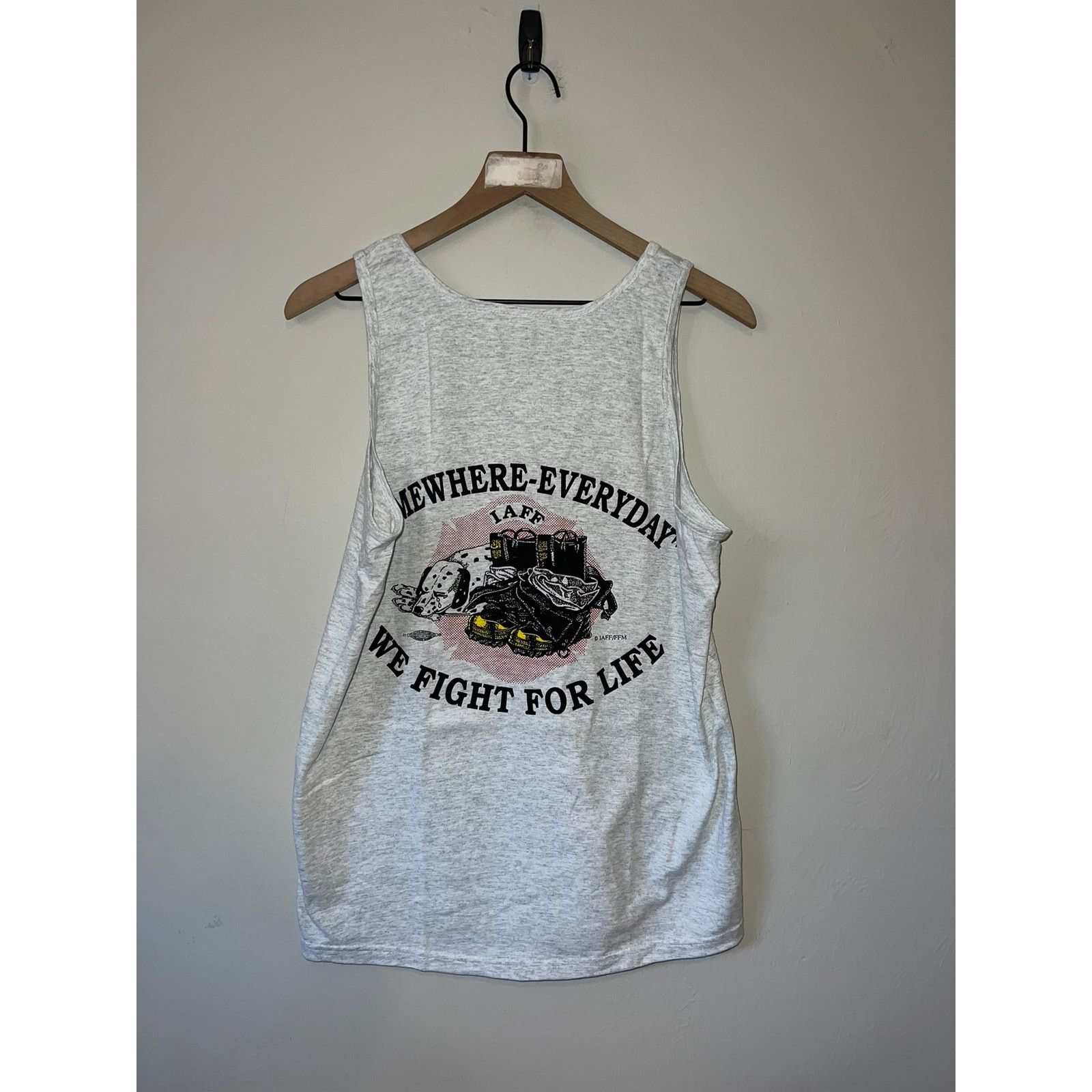 Fruit Of The Loom Vintage Firefigher Shirt Fallen Fire Fighter Memorial IAFF M Size US M / EU 48-50 / 2 - 1 Thumbnail