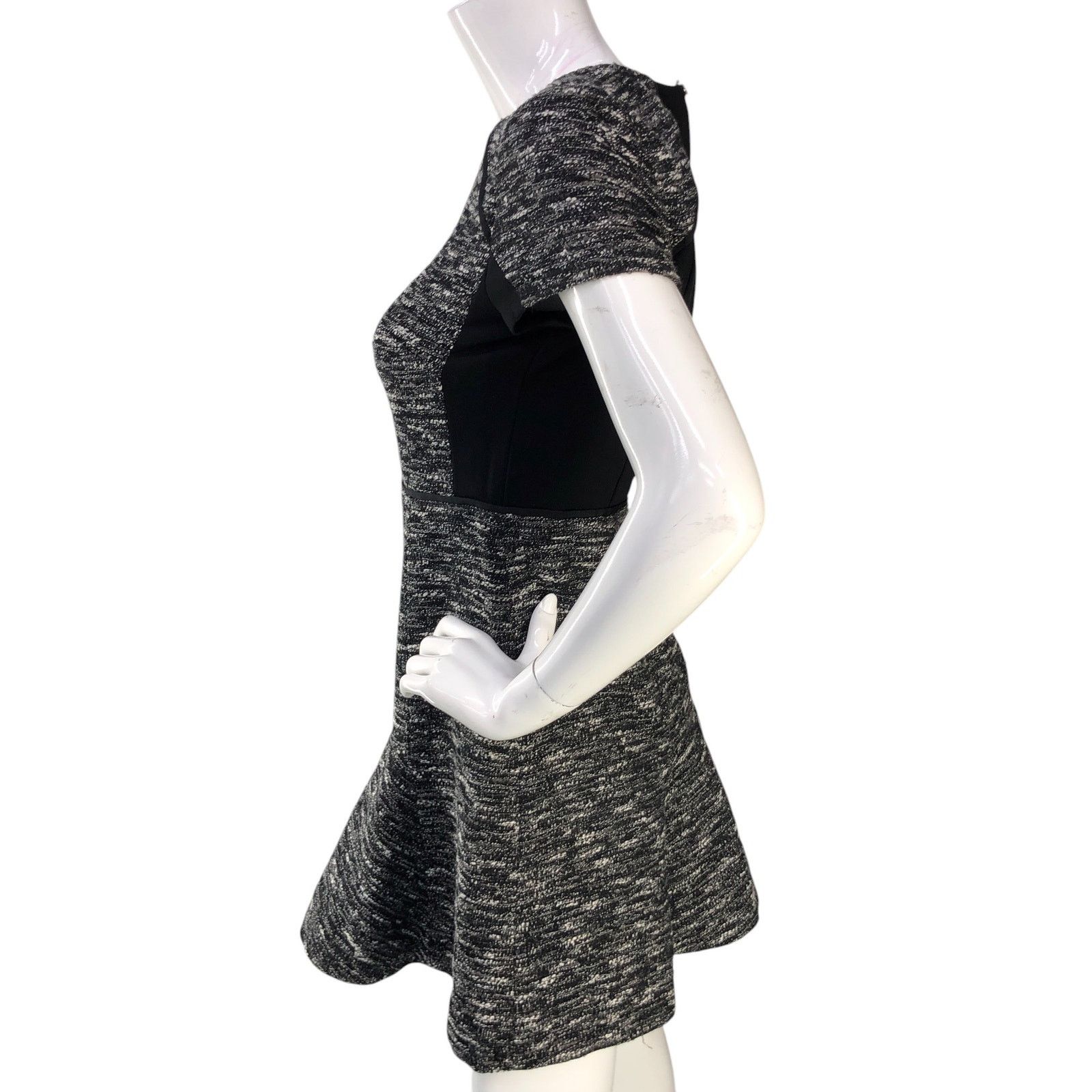 J.Crew J Crew Size 2 Dress Fit Flare Tweed Space Dye Stretch Lined Size XS / US 0-2 / IT 36-38 - 5 Thumbnail