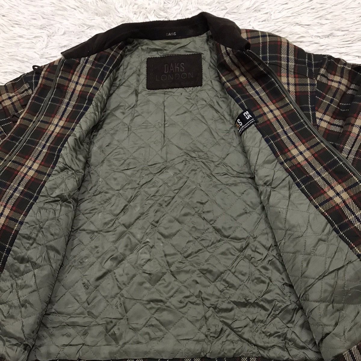 DAKS Vintage Daks London Plaid Flanel Jacket Size US L / EU 52-54 / 3 - 11 Thumbnail