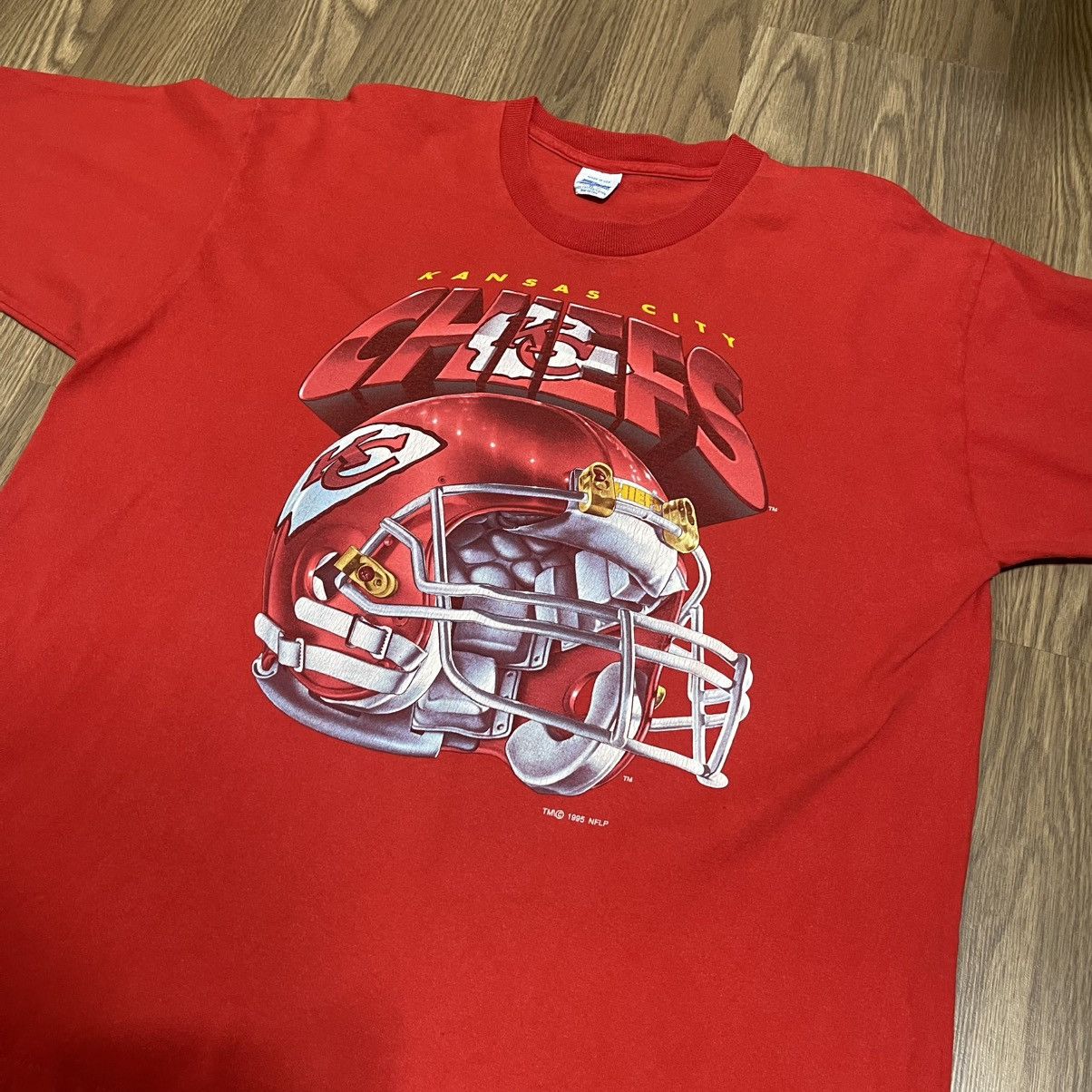Vintage Red vintage Kansas City Chiefs 1995 single stitch tee NFL Size US XL / EU 56 / 4 - 2 Thumbnail